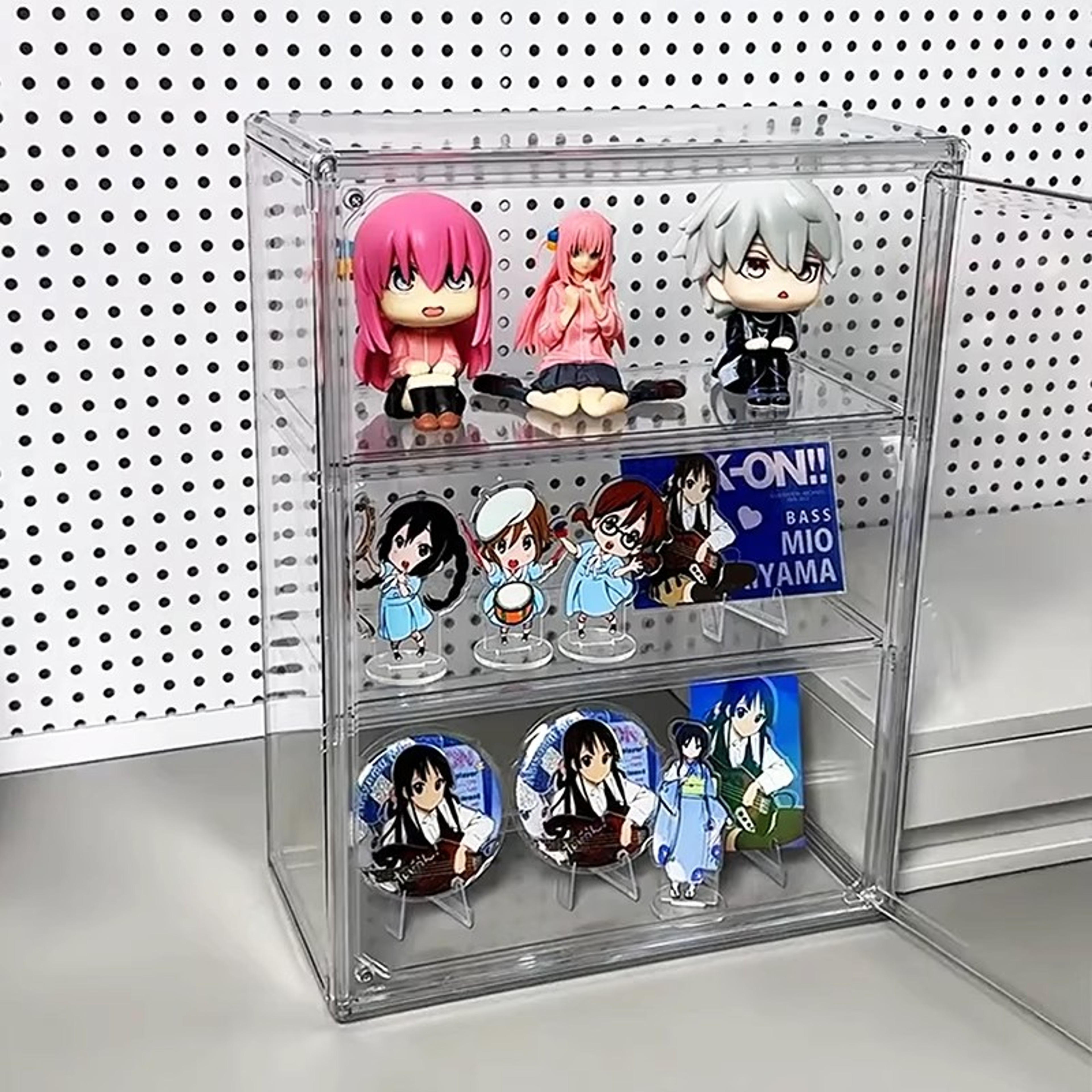 Acrylic Figures Desktop Storage Box Organizer Clear Plastic Doll Storage Display Large Capacity Dus 2