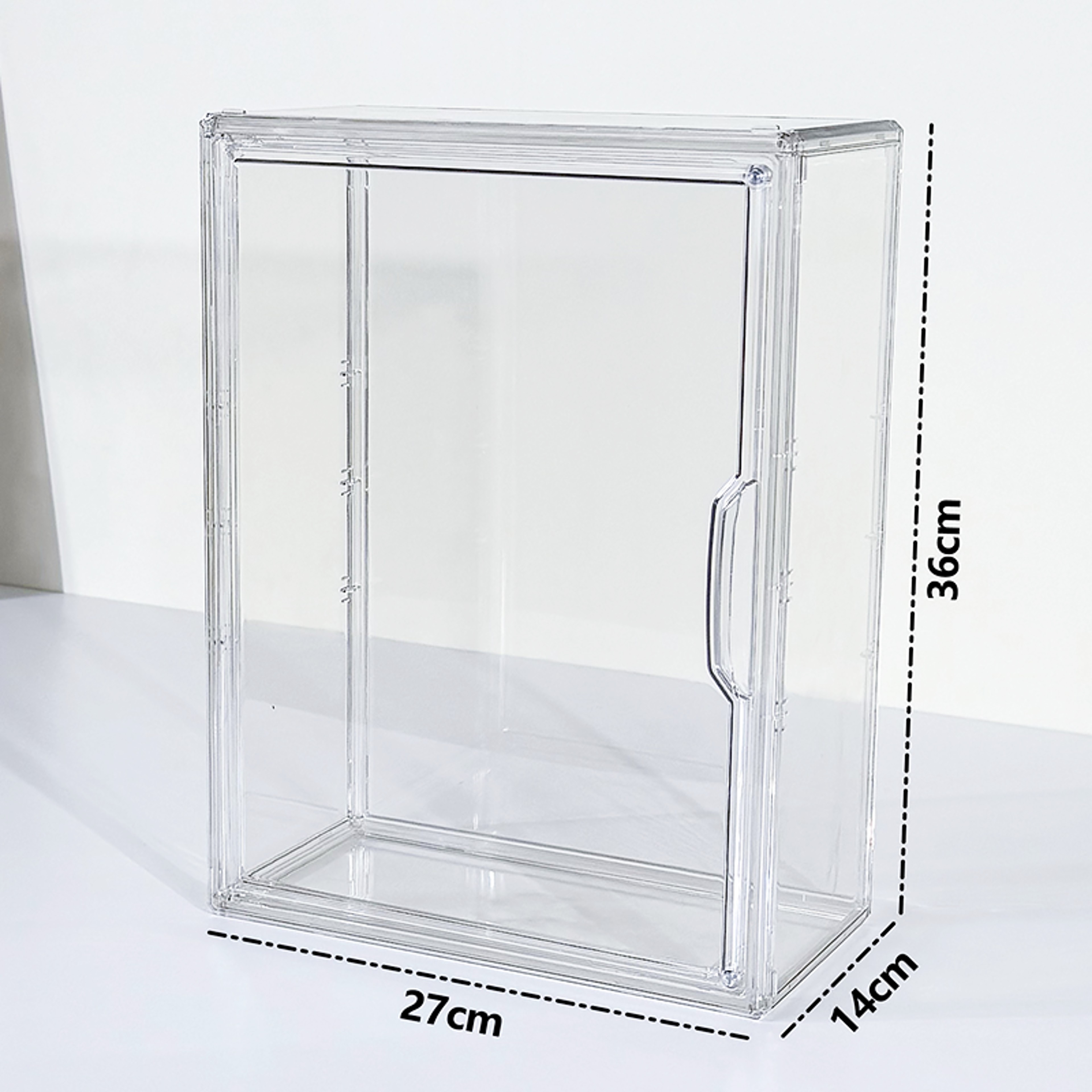 Acrylic Figures Desktop Storage Box Organizer Clear Plastic Doll Storage Display Large Capacity Dus 6
