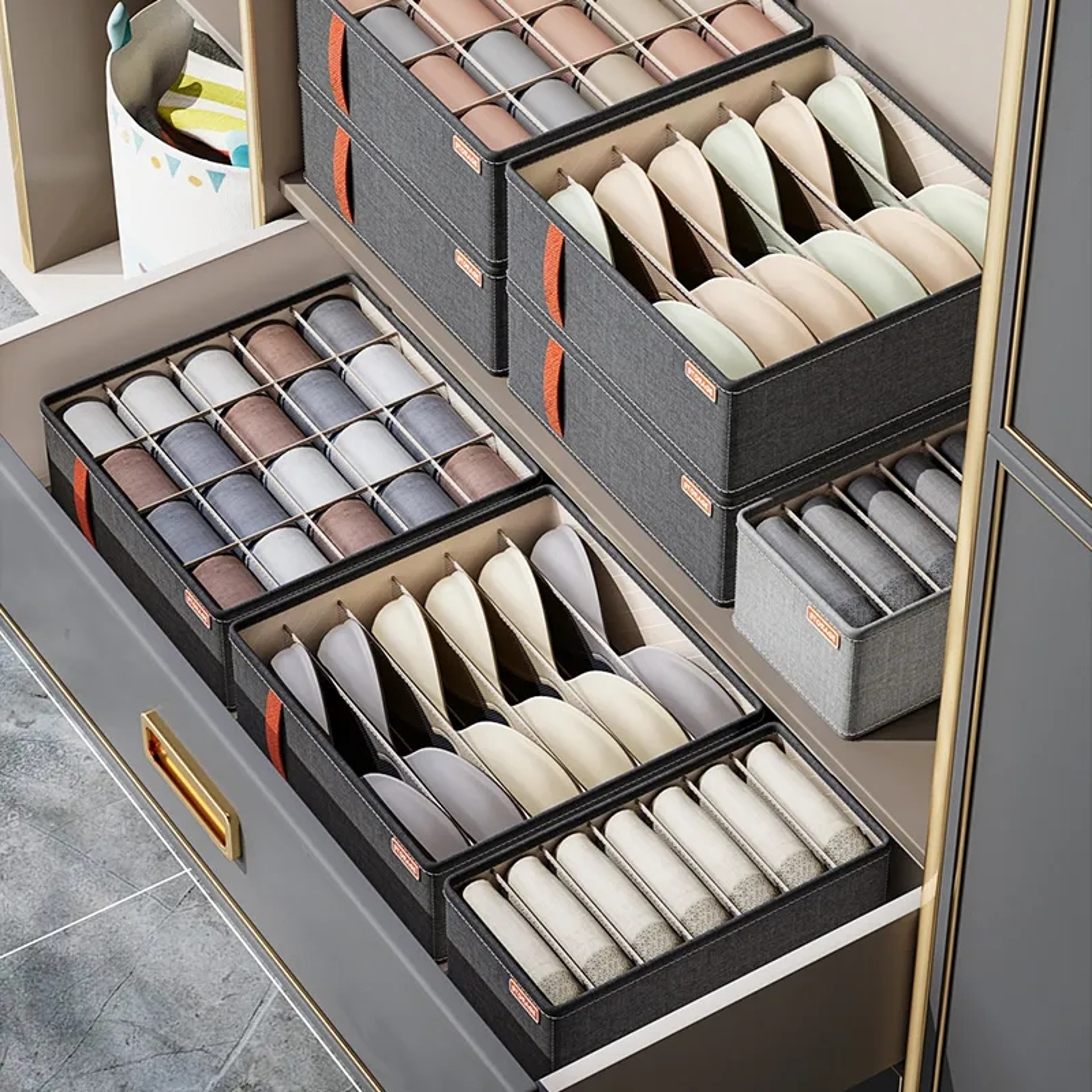 Cabinet Drawer Organizer For Clothes Socks Underwear And Bra Storage Wardrobe Organizer Box For Clo 3