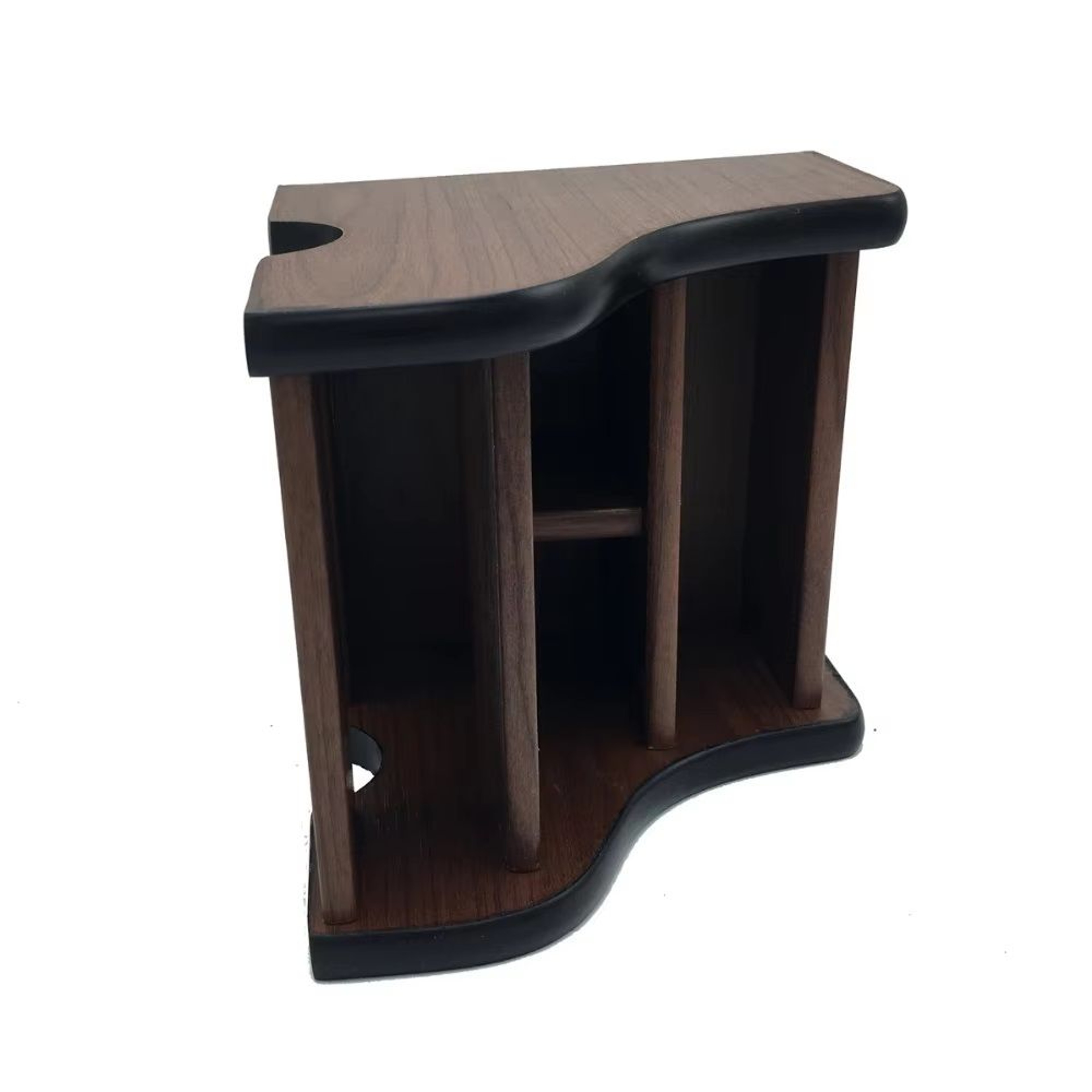 Creative Wood Board Storage Box For Remote Control Phone Pen Knife And Coffee Table Stand In Brown 0