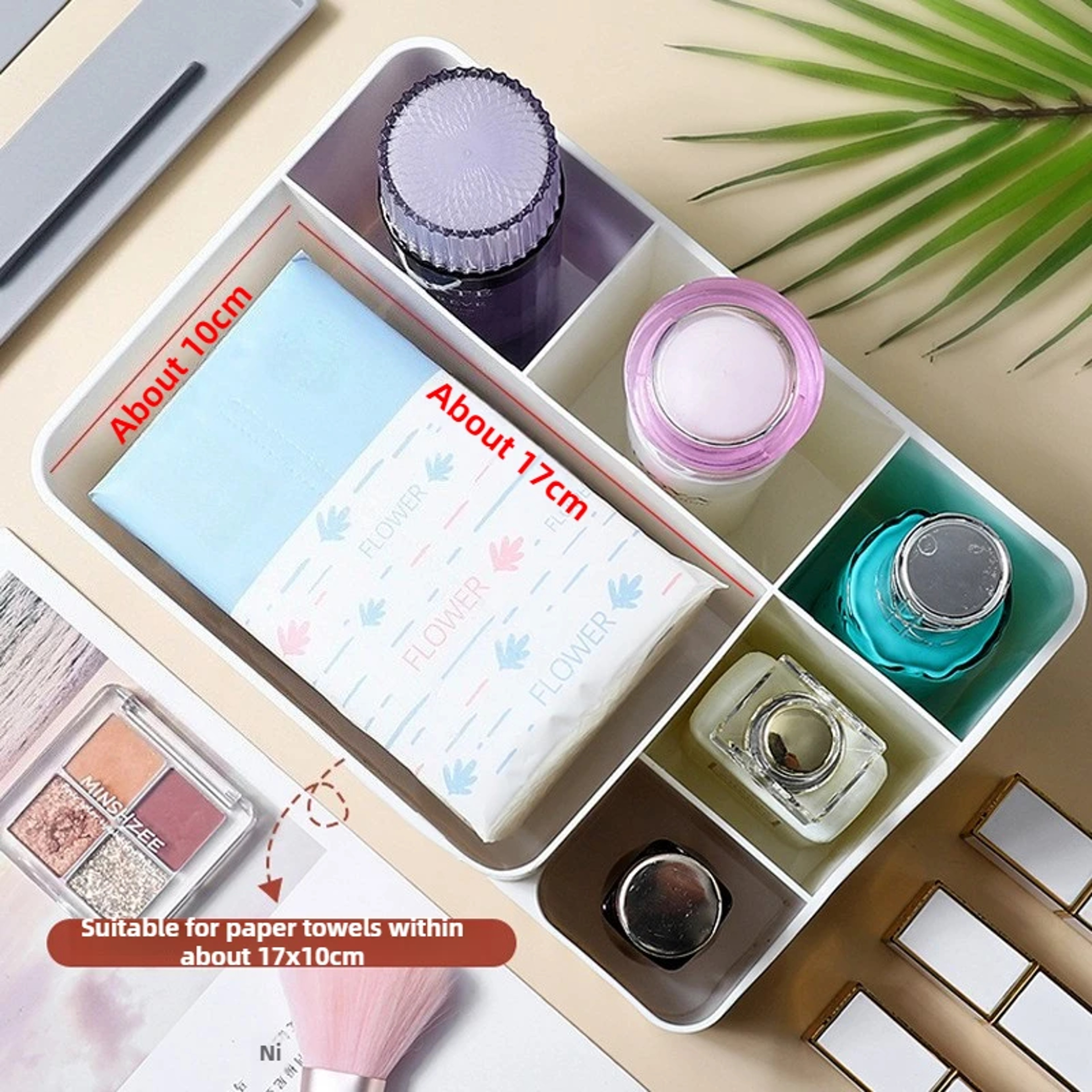 Multifunctional Desktop Tissue Storage Box, Remote Control Organizer, Living Room & Coffee Table Storage Box for Easy – view 6