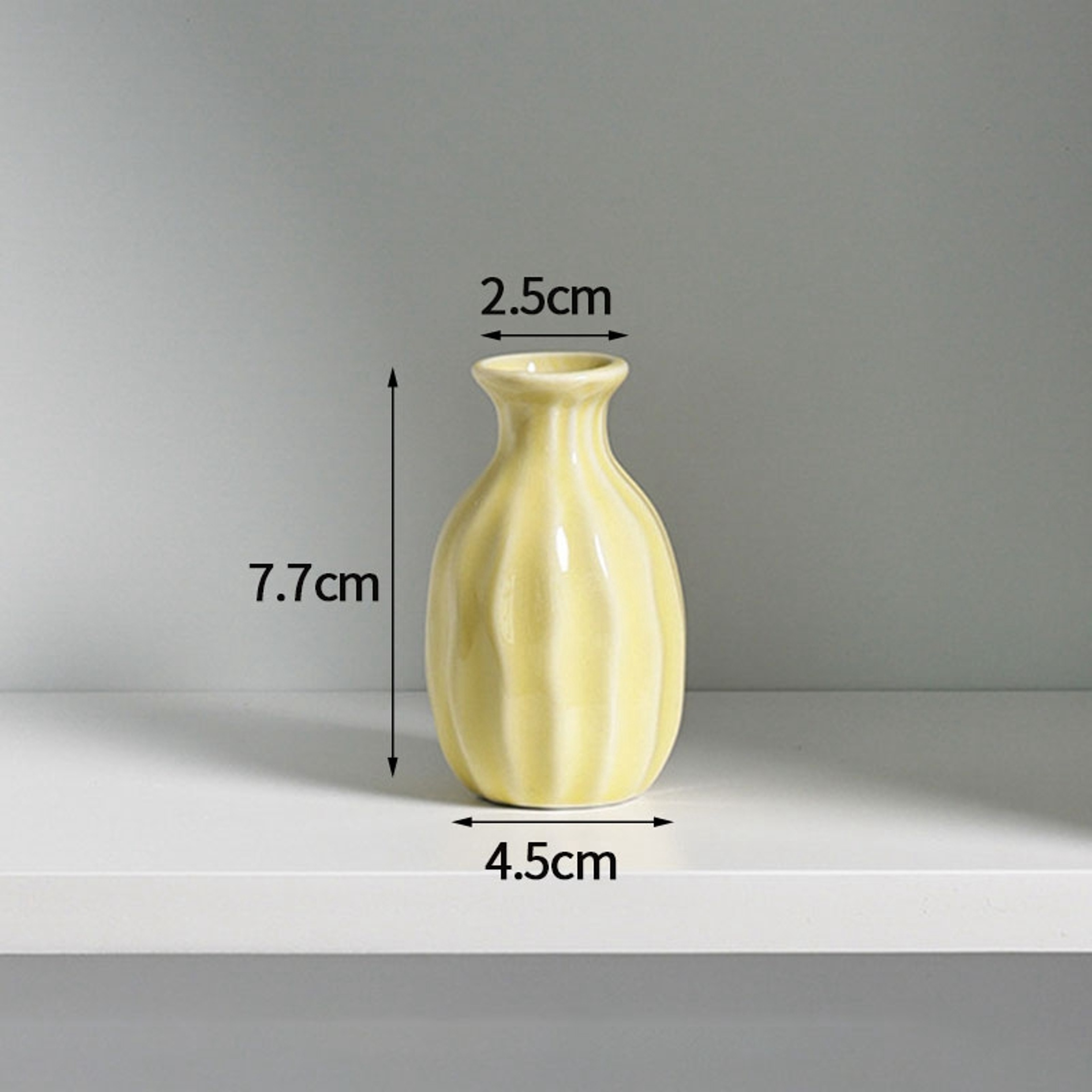 Ceramic Bud Vase, Small Single Stem Flower Vases, Mini Plant Bottle Pot, Decorative Floral Holder for Home Desktop Decor – view 9