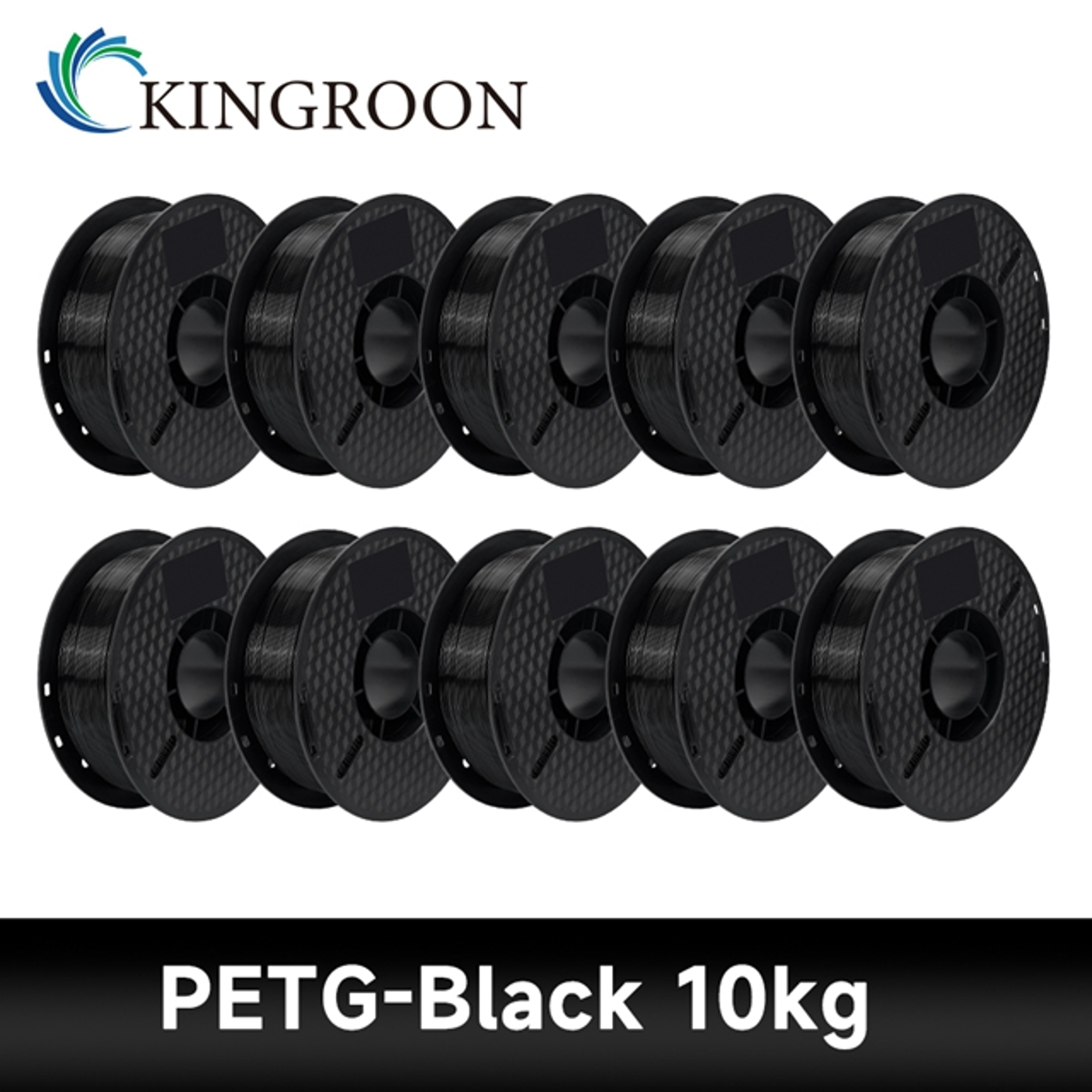 KINGROON PLAABSPETG Filament Black White Gray Rolls PLA PETG Plastic For 3D Printer 15