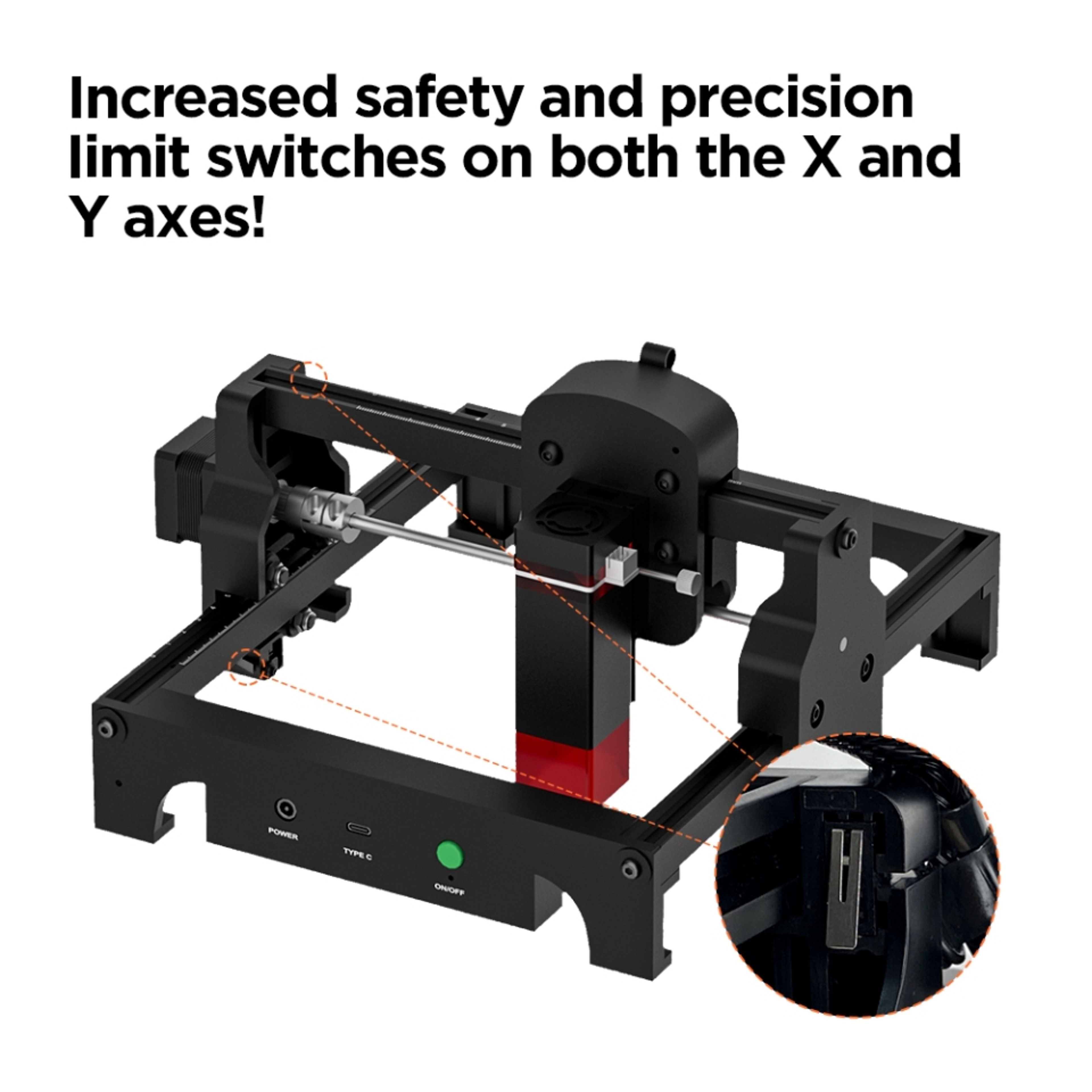 Mini Portable Laser Engraver DIY Laser Cut Engraving Machine For Logo Wood Acrylic Glass Leather 3