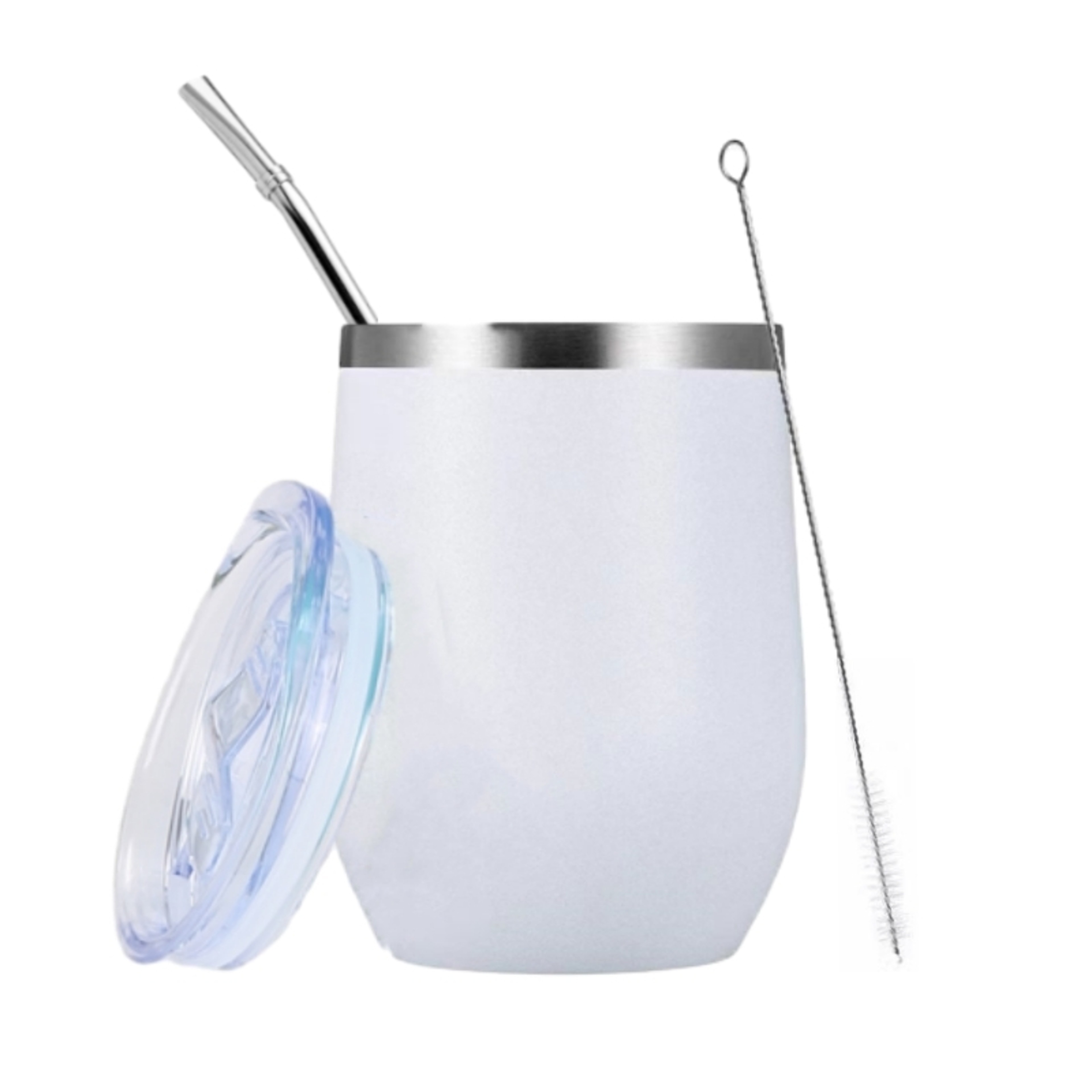 Yerba Mate Gourd Set DoubleWall Stainless Steel Mate Tea Cup Bombilla Set Include Yerba Mate Gourd  7