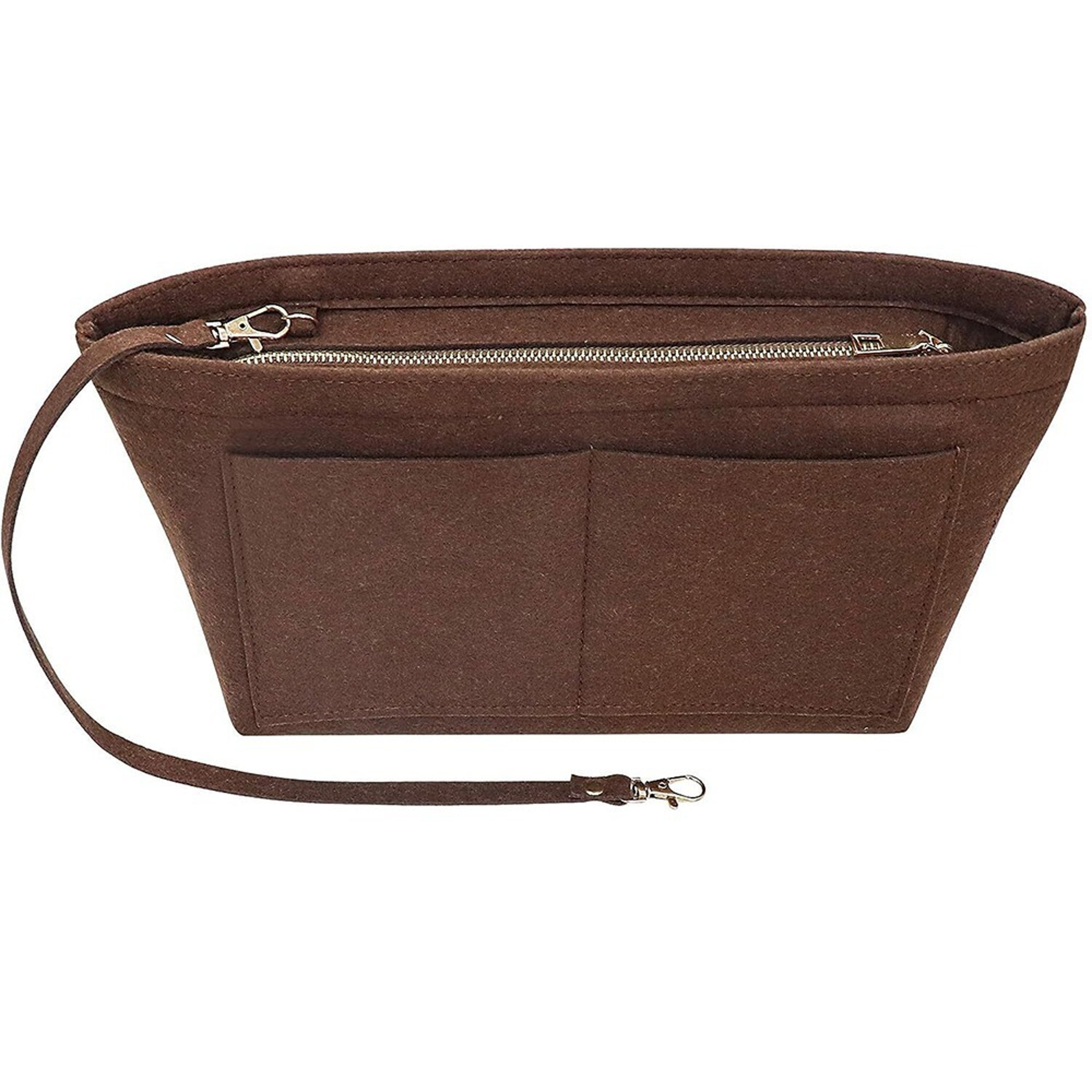 Portable Travel Organizer Handbag Felt Bag Tote Cosmetic Bags Insert Liner Purse Pouch for Women Storage – view 10