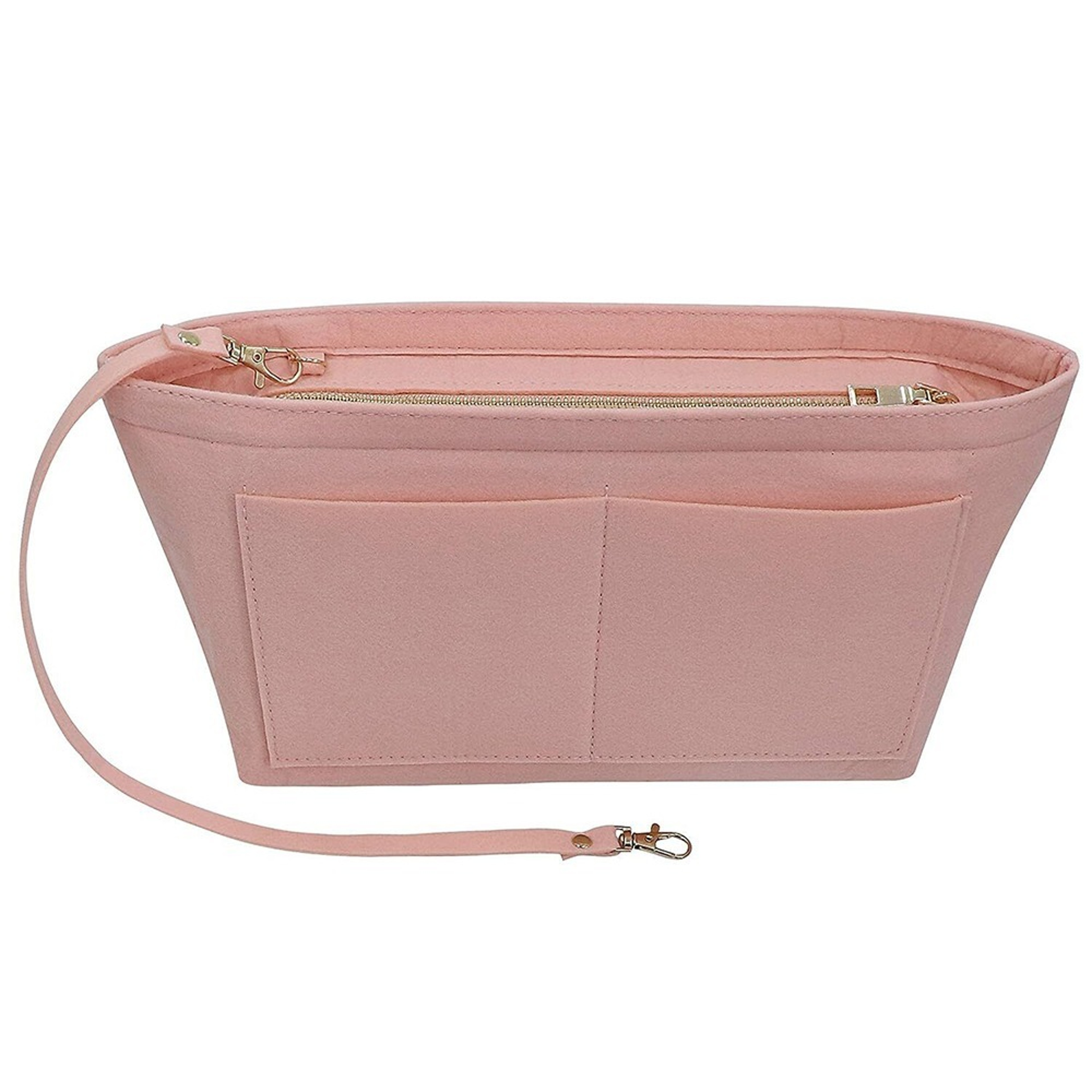 Portable Travel Organizer Handbag Felt Bag Tote Cosmetic Bags Insert Liner Purse Pouch for Women Storage – view 12