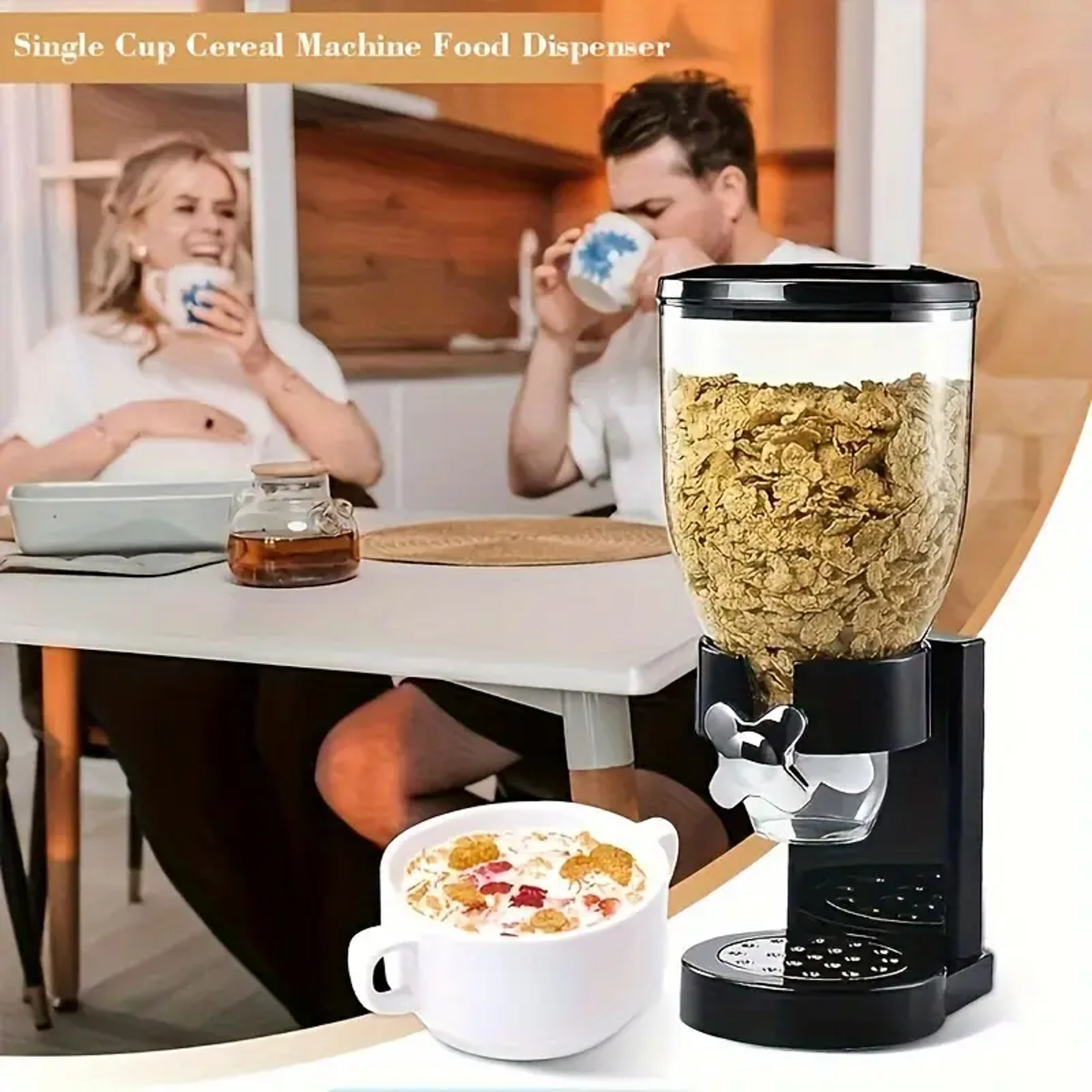 Large Capacity Control Grain Dispenser With Adjustable Portion Control For MessFree Operation 3