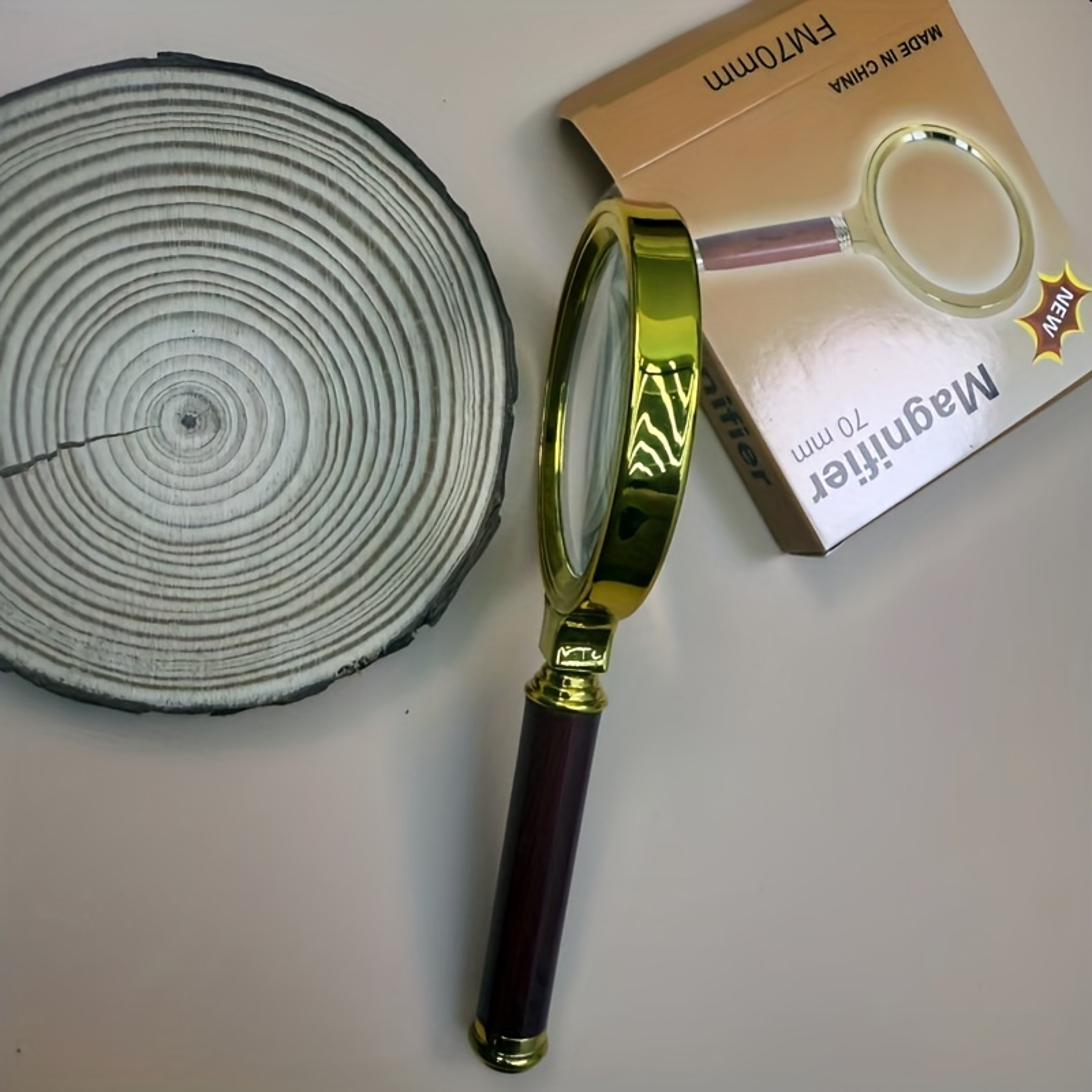 HighDefinition Handheld Magnifier Metal Magnifying Glass For Reading  Scientific Experiments 3