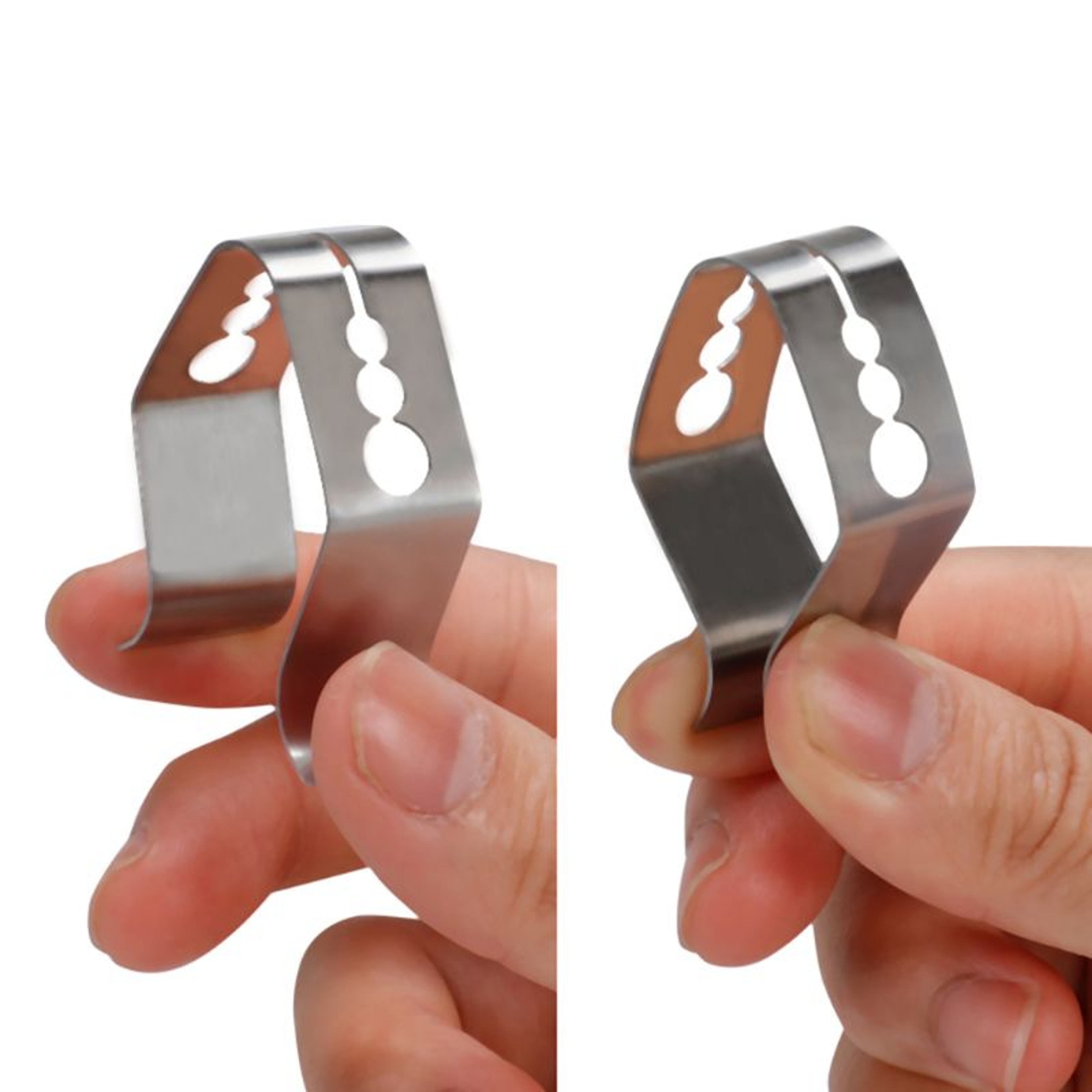 Stainless Steel Temperature Probe Clip for BBQ Grill Oven, Thermometer Holder Clips for Fixing BBQ Holes – view 3