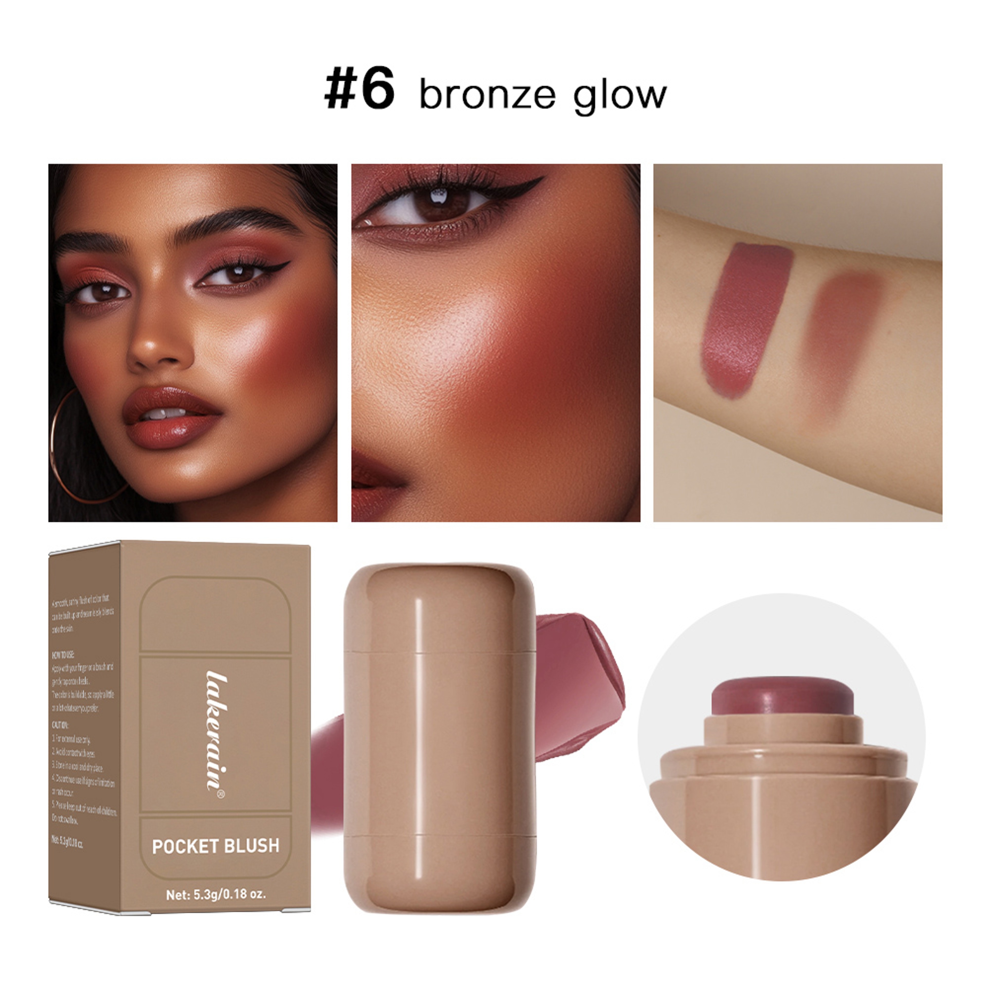 Radiant Glow Cream Blush Stick Makeup For Lips And Cheeks Long Lasting Natural Finish 11