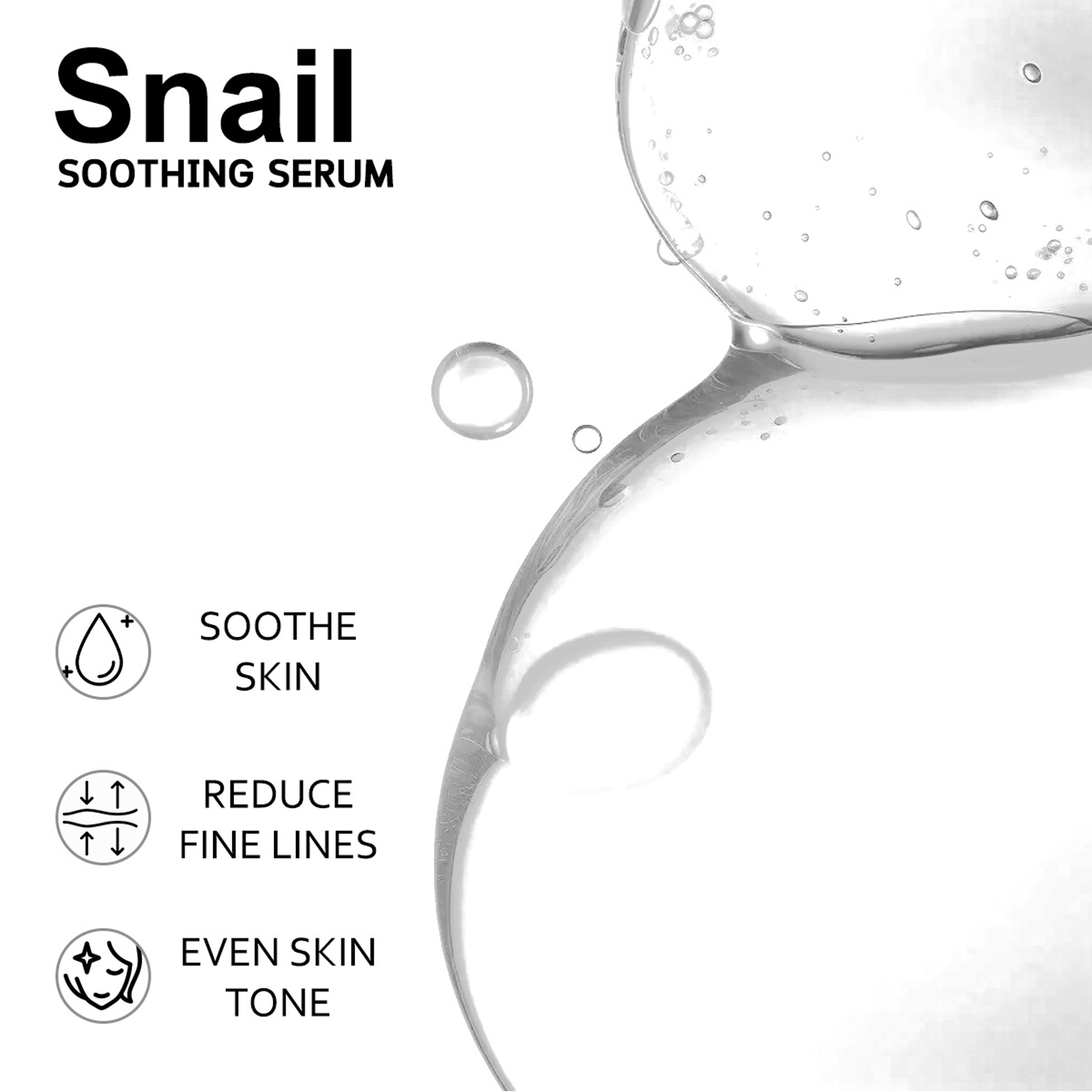 Snail Soothing Facial Essence Serum Hydrating Moisturizing Skin Care 3