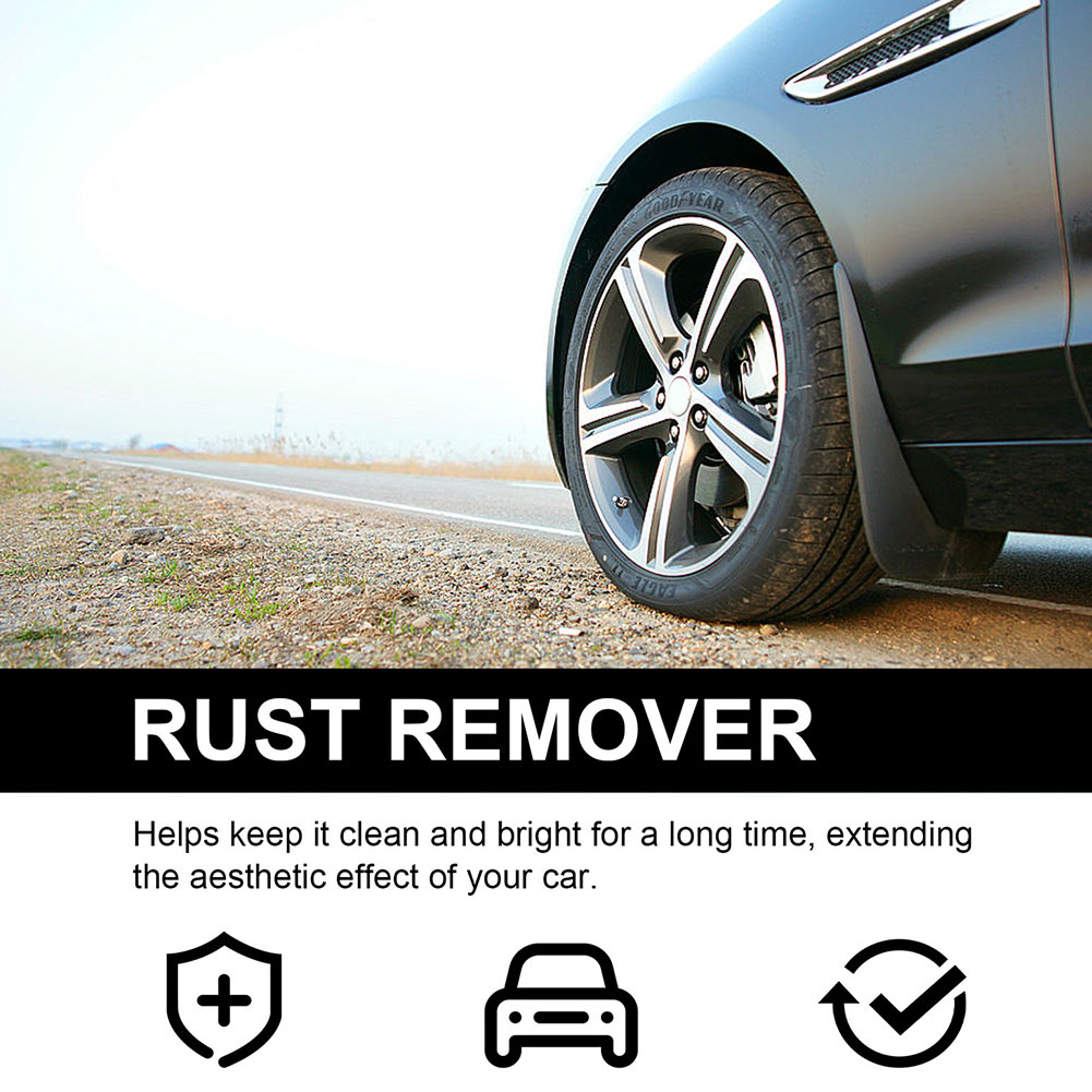 Rust Removal Spray for Car Effective Rust Inhibitor, Paint Remover Car Wheel Hub Cleaning Spray – view 5