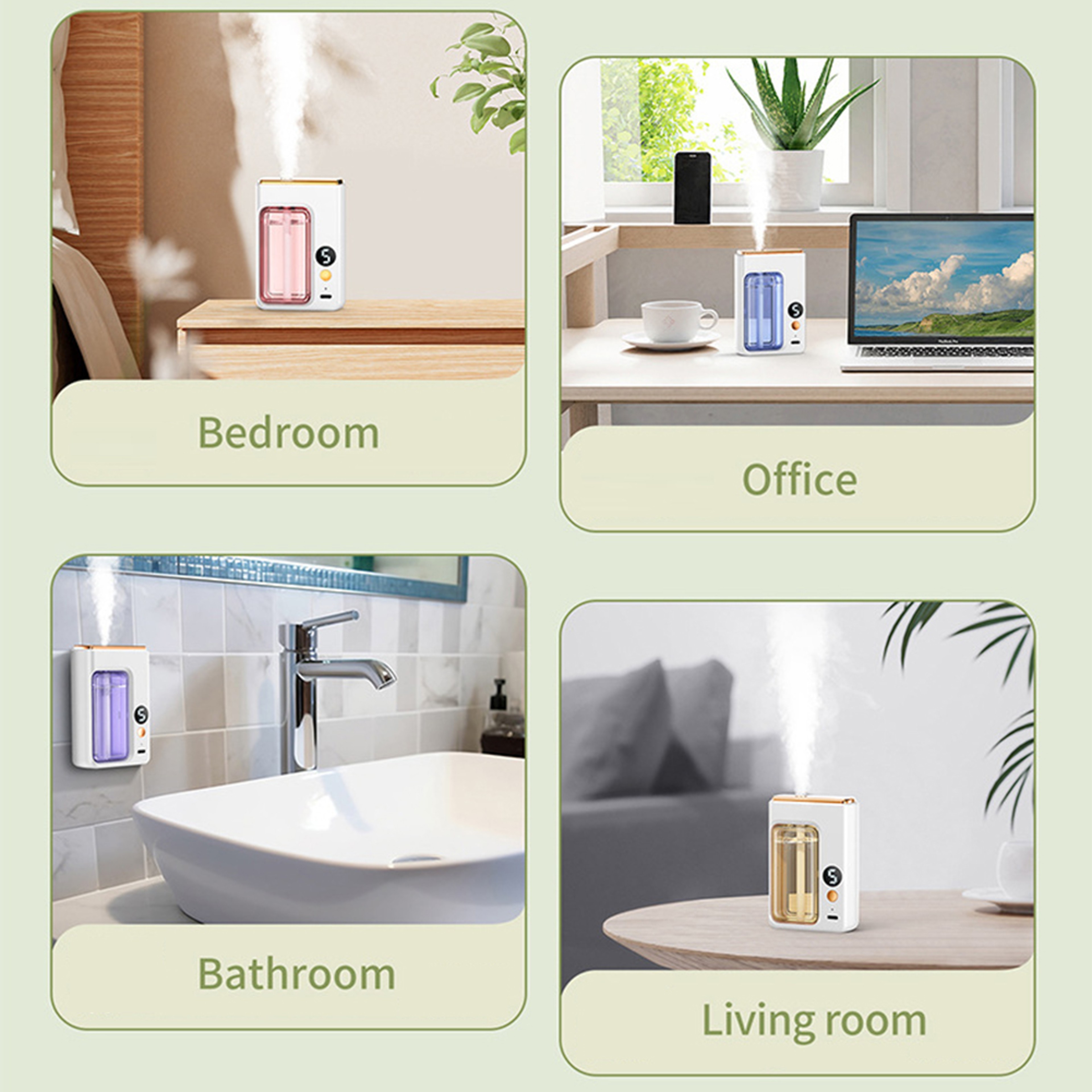Automatic Aromatherapy Diffuser Car Perfume Jasmine Scented Humidifier And Air Freshener For Bathro 4