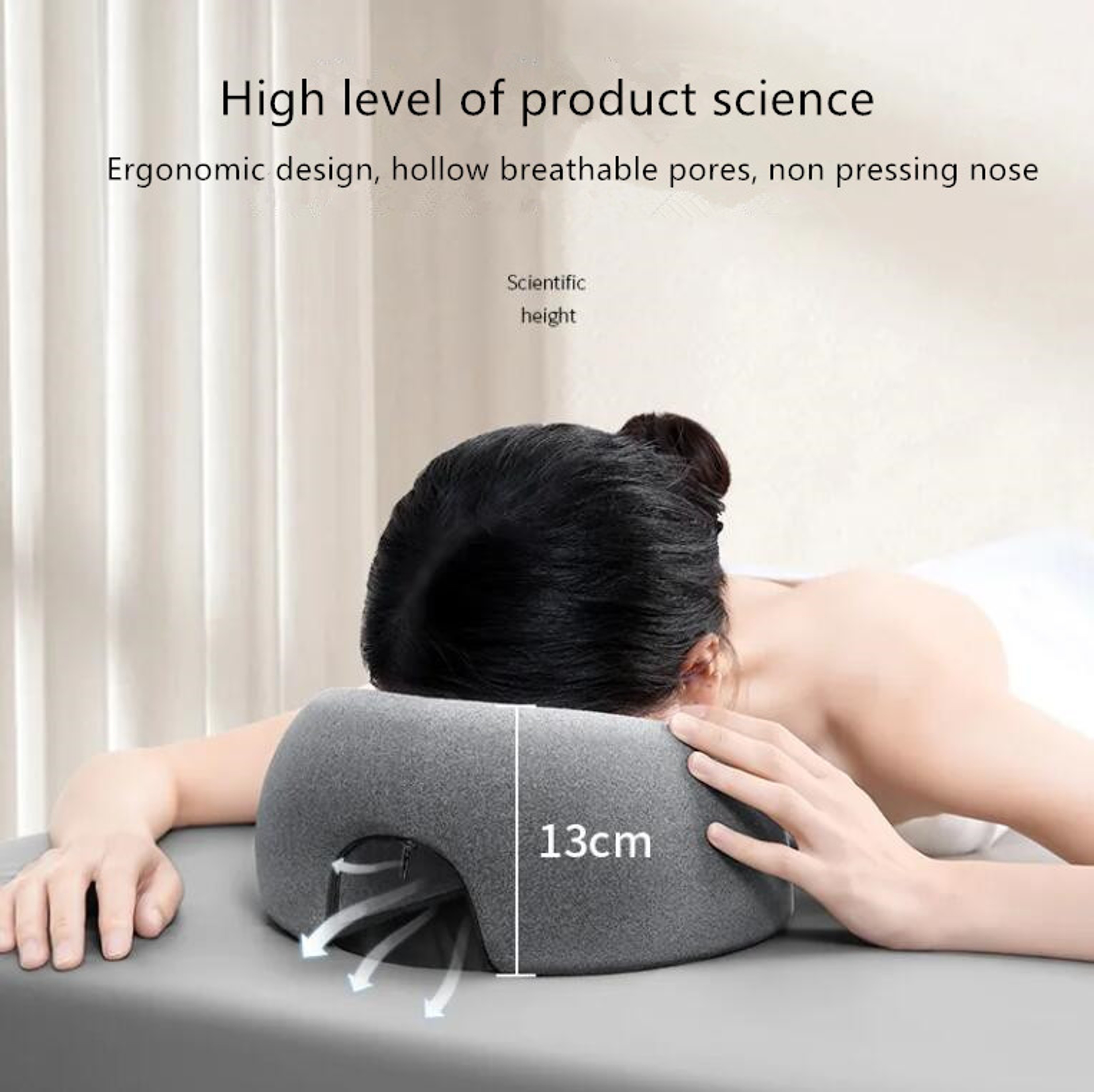 Ergonomic Memory Foam Face Head Rest Pillow for Beauty Salons – view 4