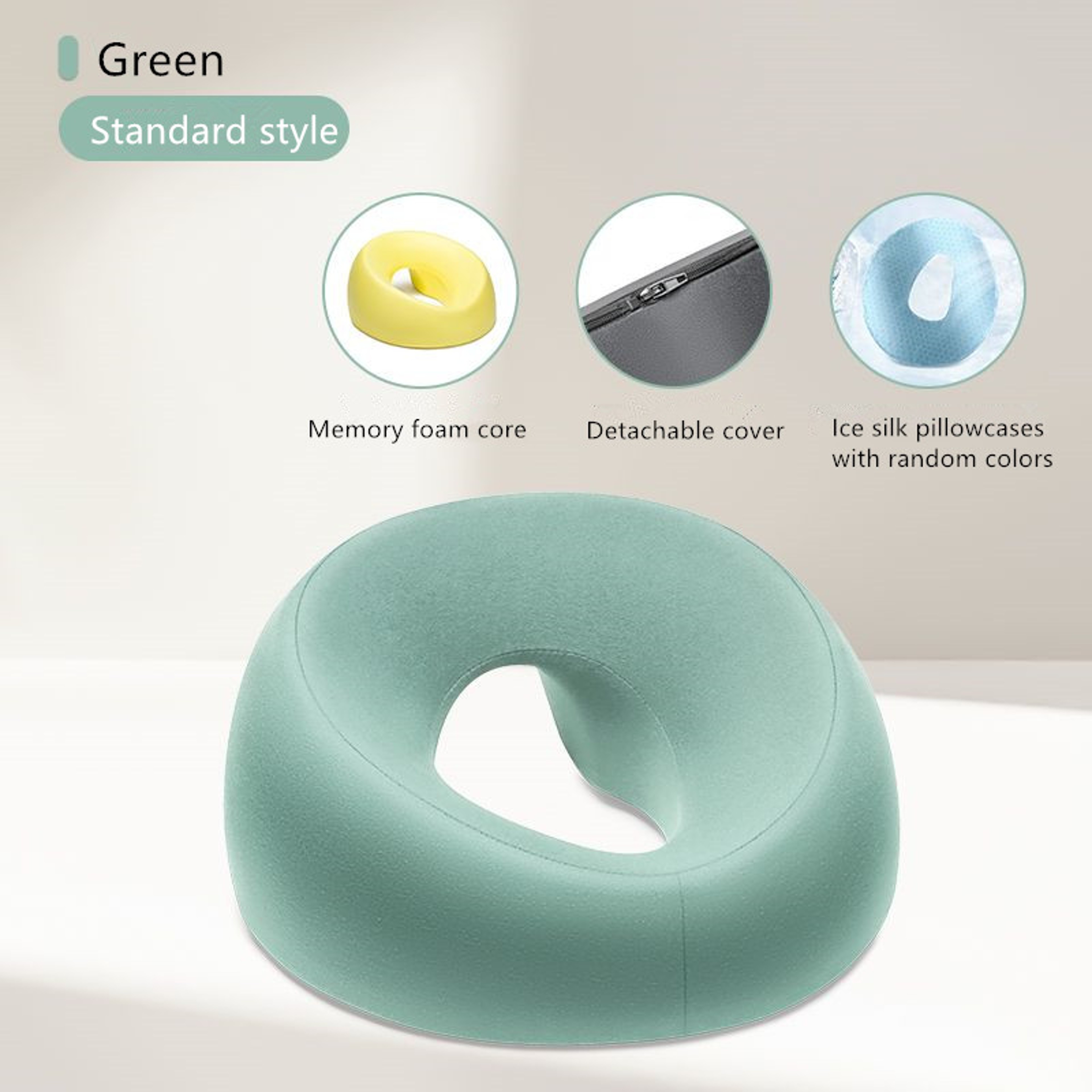 Ergonomic Memory Foam Face Head Rest Pillow for Beauty Salons – view 8