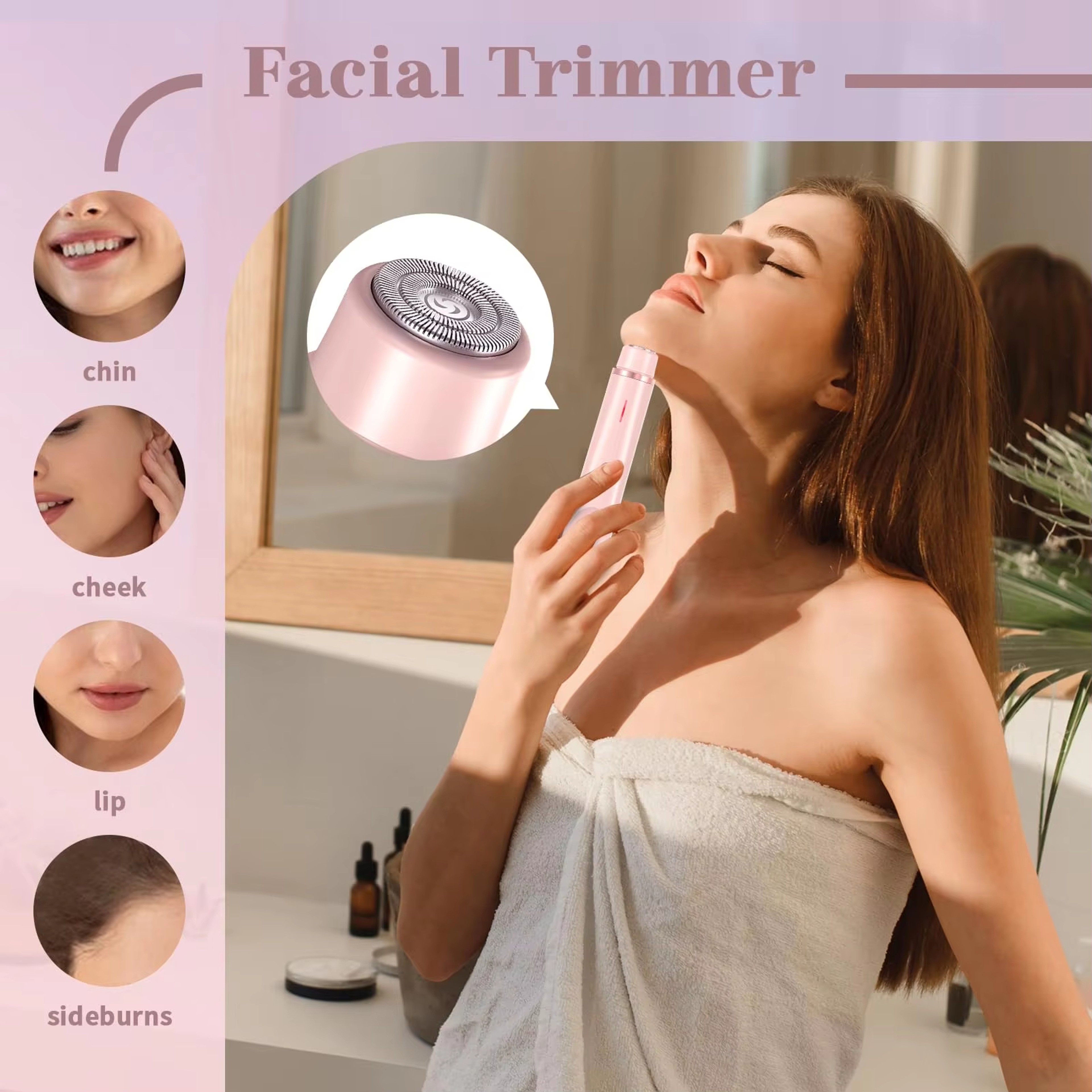 Waterproof Rechargeable Electric Shaver Mini Womens Bikini Trimmer Hair Remover 5