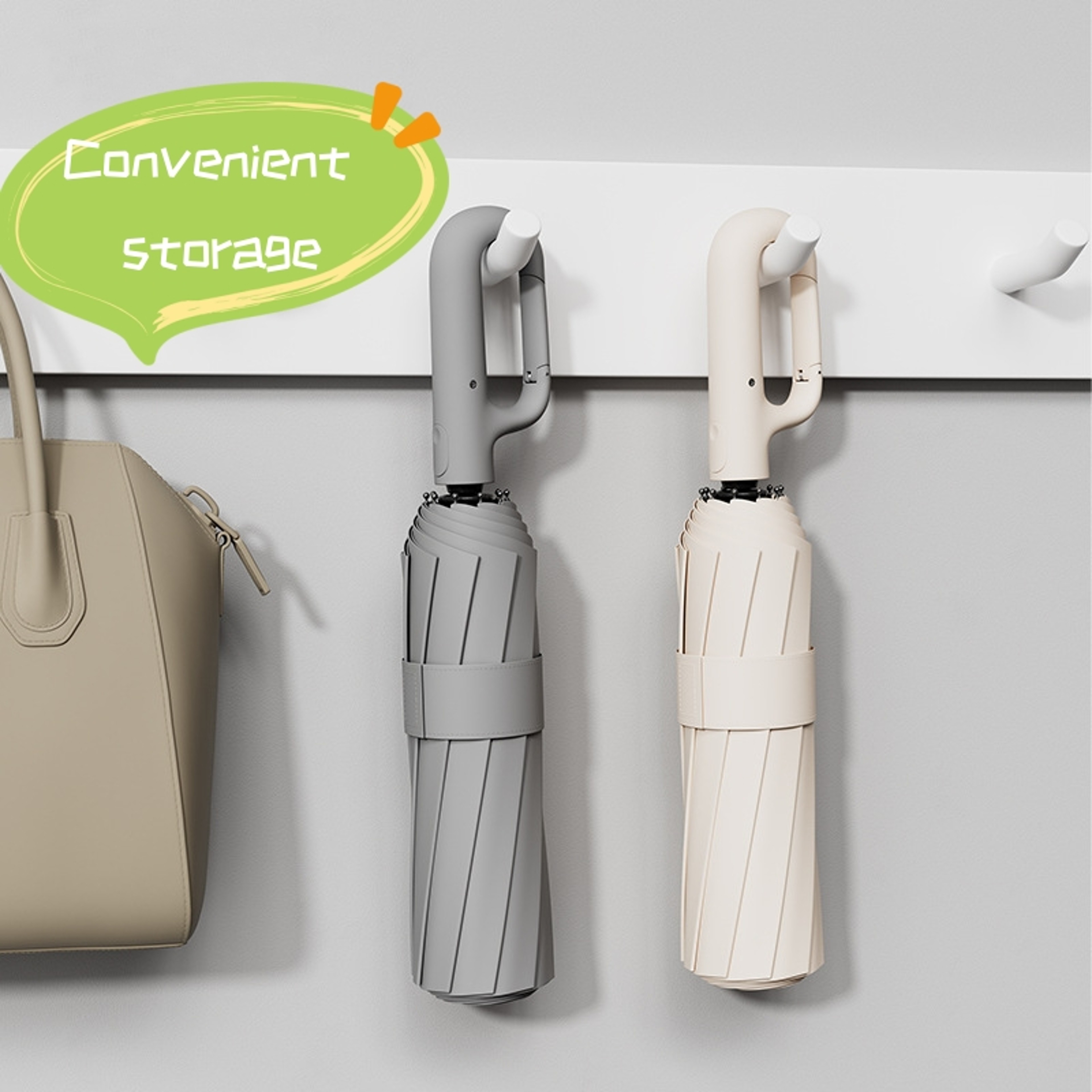 Extra Large WindResistant RainResistant UVResistant Fully Automatic RingBuckle Umbrella 0