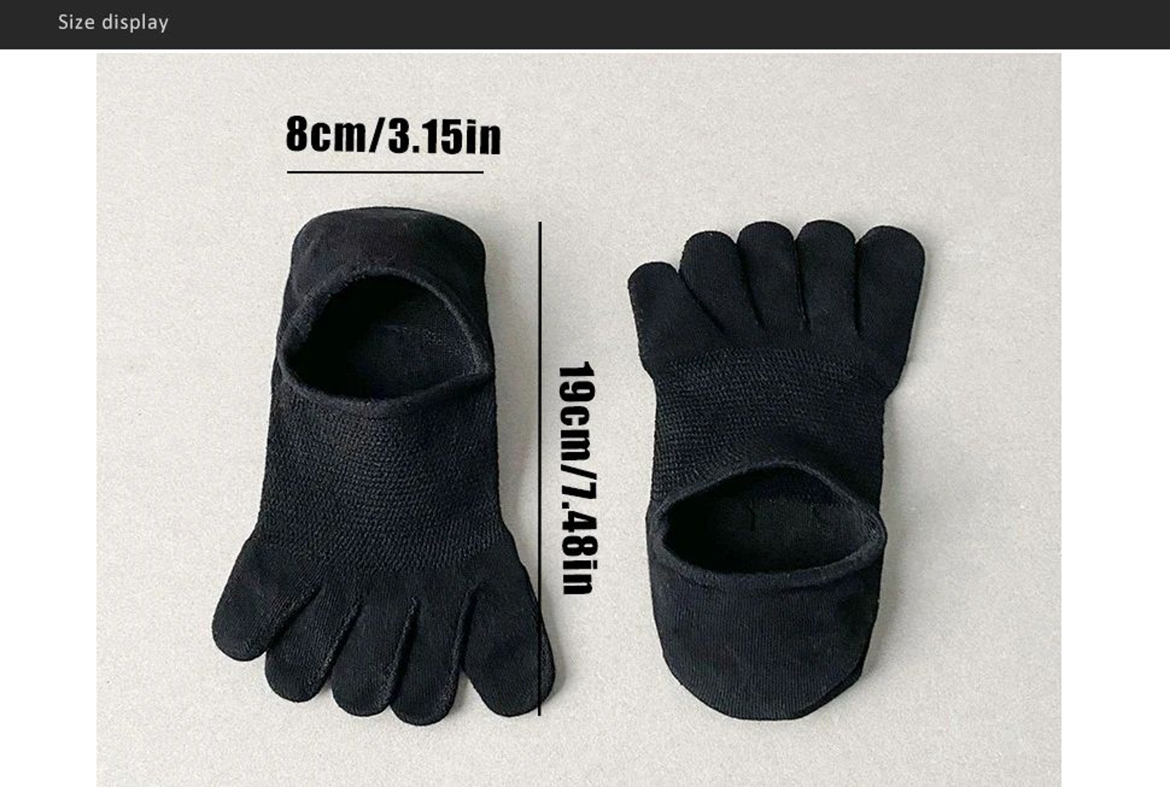 Invisible Toe Socks Summer Thin Cotton Mesh Breathable Soft Elastic Comfort Socks 12