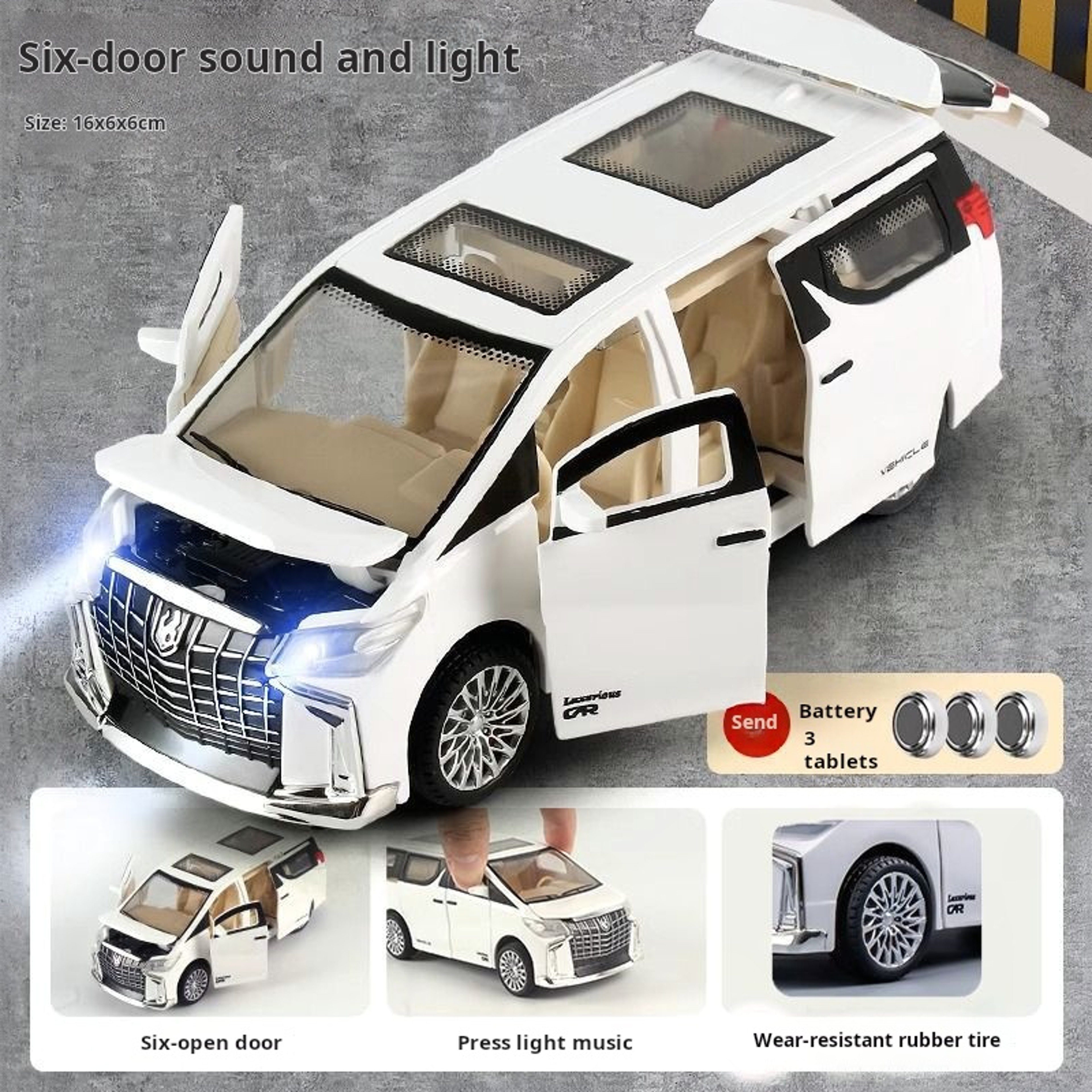 Mini Diecast Emergency Vehicle Model Set Ambulance, Fire Truck, and Police Car with Sound Light for Boys – view 12