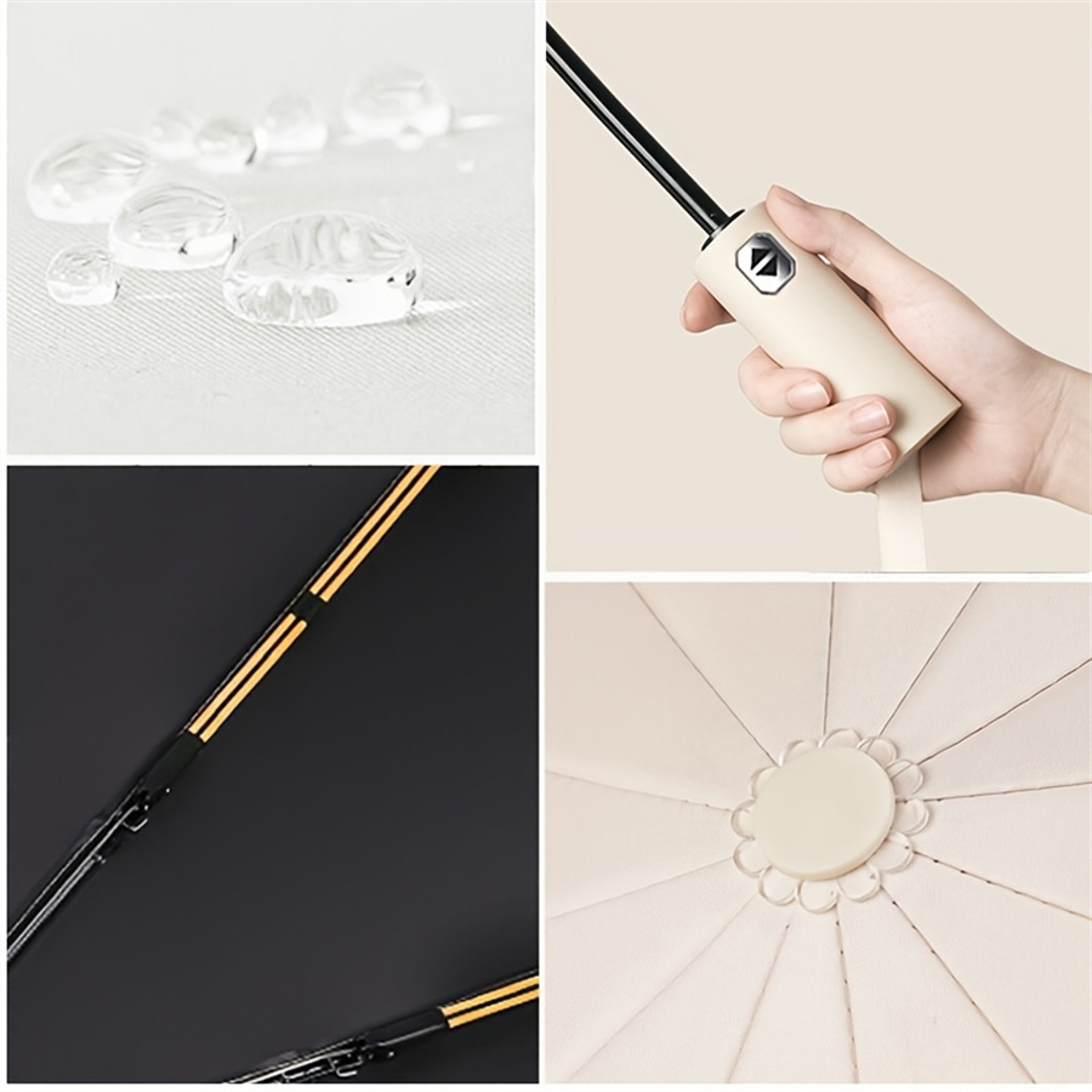 Automatic Folding Umbrella with UV Protection Windproof Compact Travel Umbrella – view 3