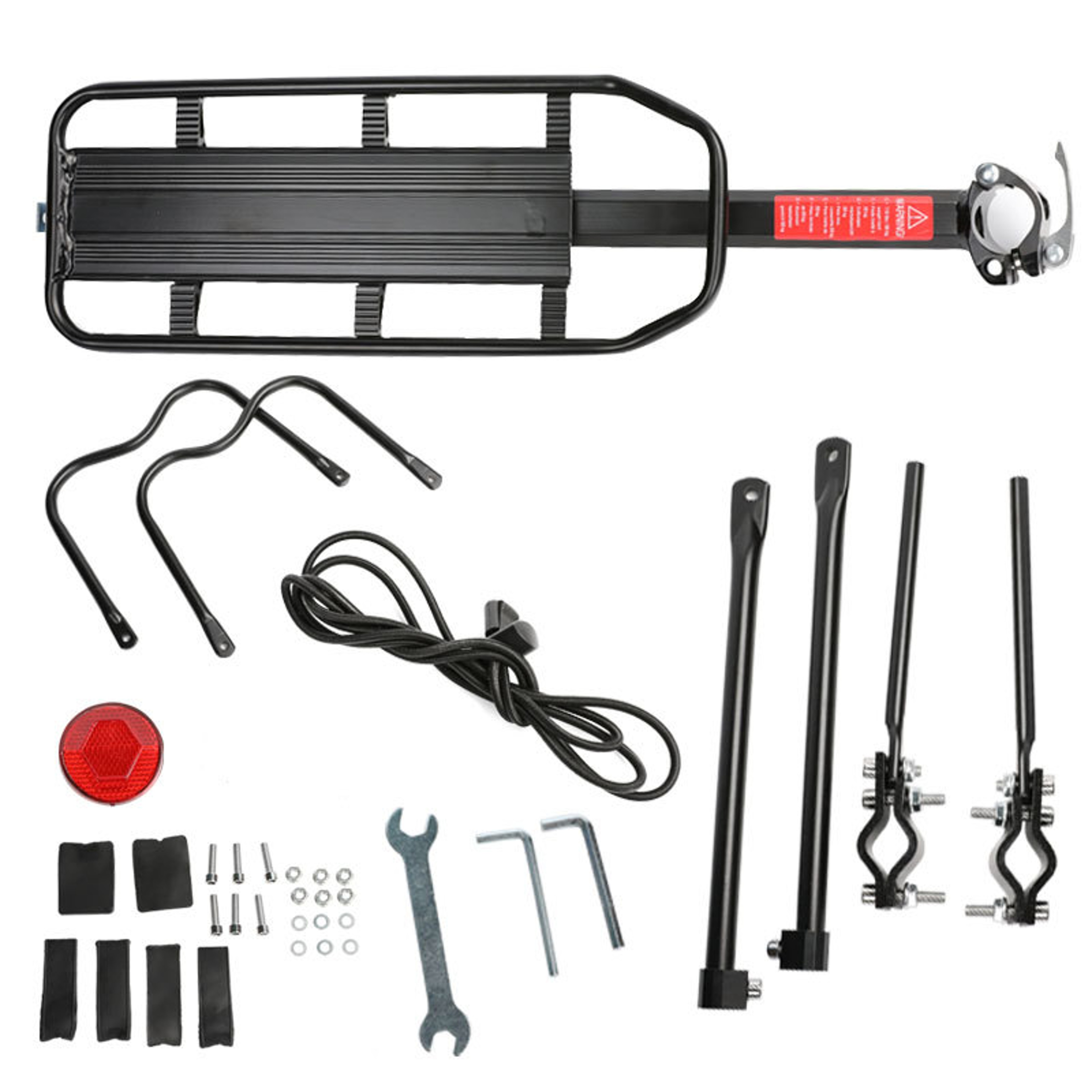 Aluminum Alloy Mountain Bike Carrier with Reflective Plate Quick Disassembly Bicycle Rear Shelf – view 7