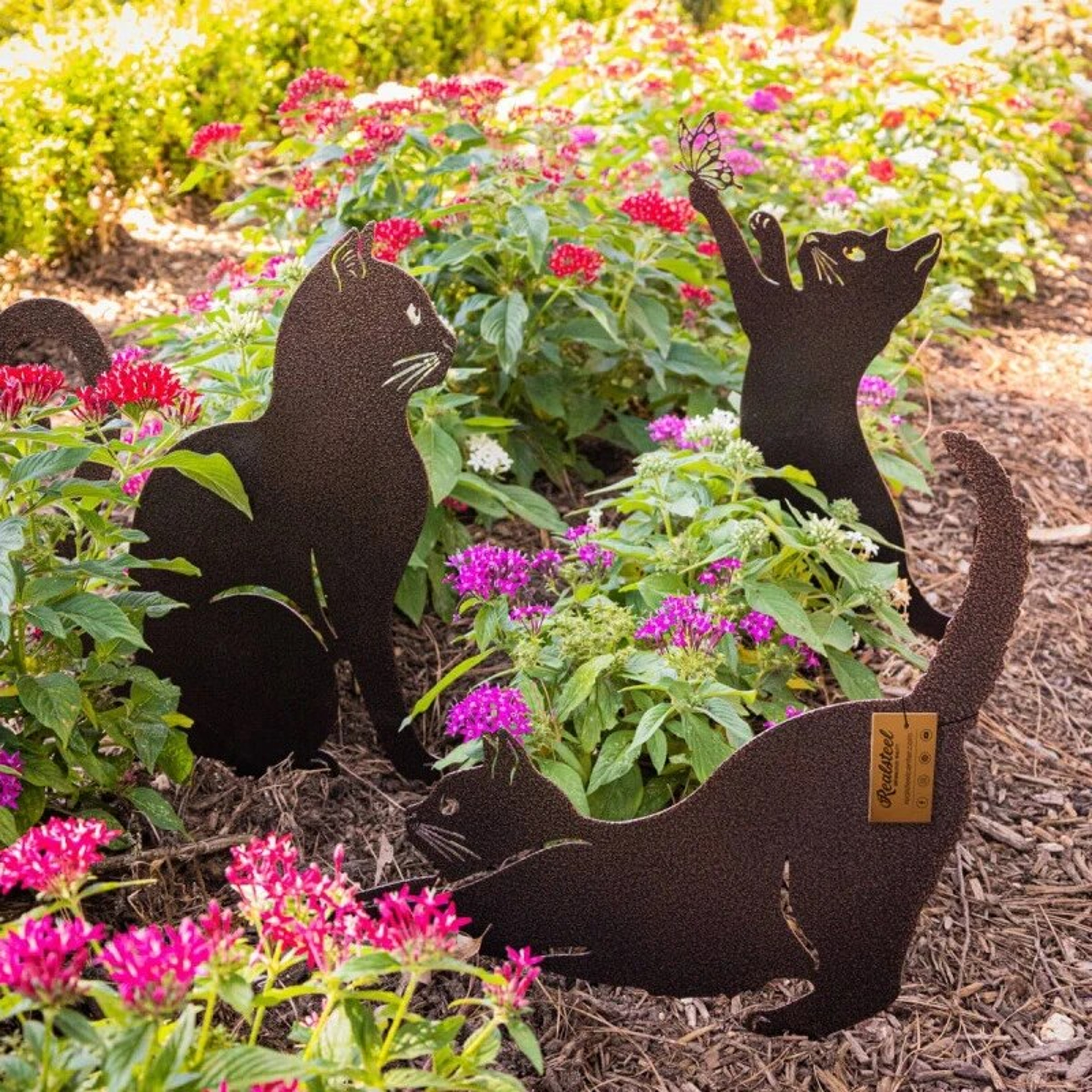Cat Garden Stake Decoration Metal Outdoor Balcony Art for Garden or Patio – view 2