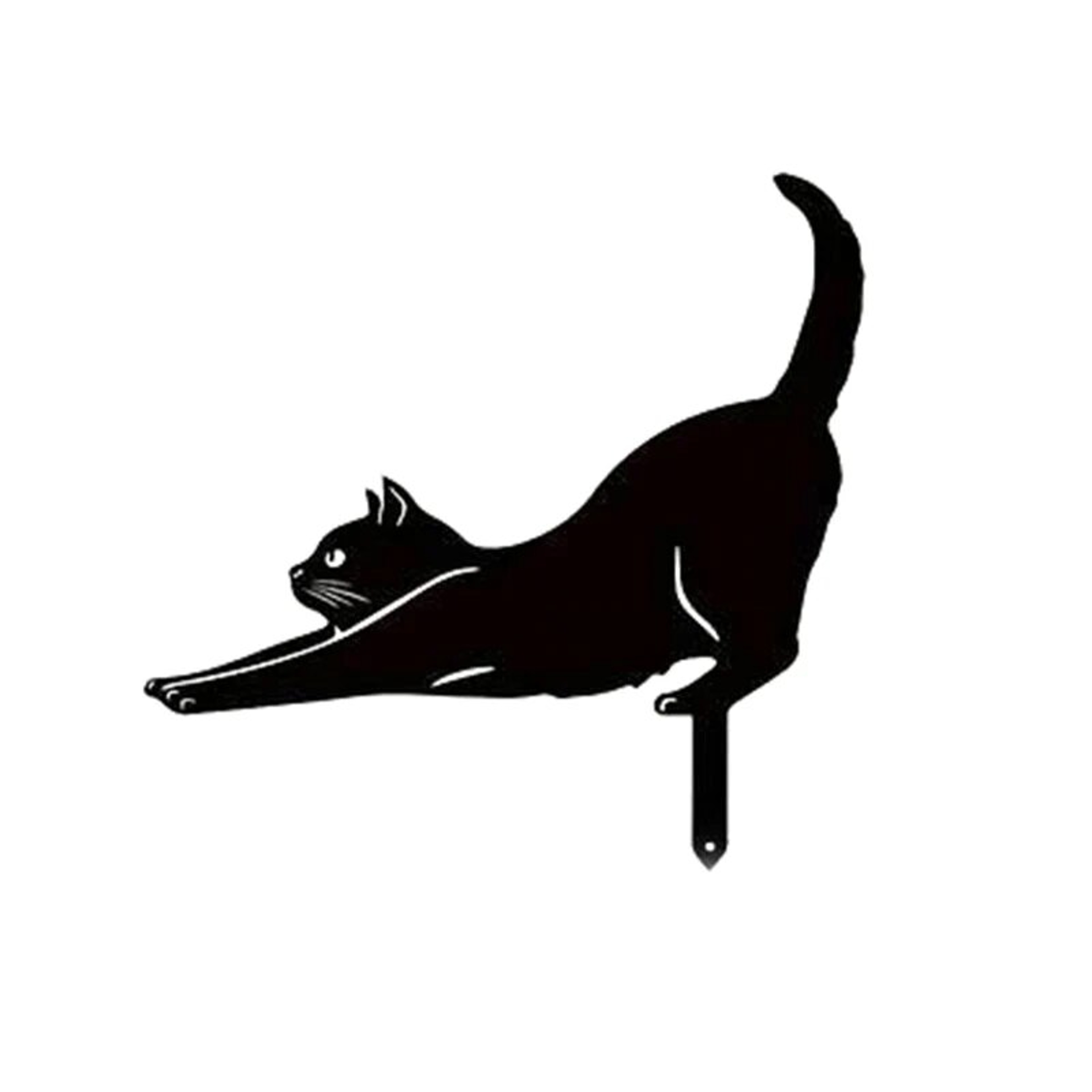 Cat Garden Stake Decoration Metal Outdoor Balcony Art for Garden or Patio – view 8