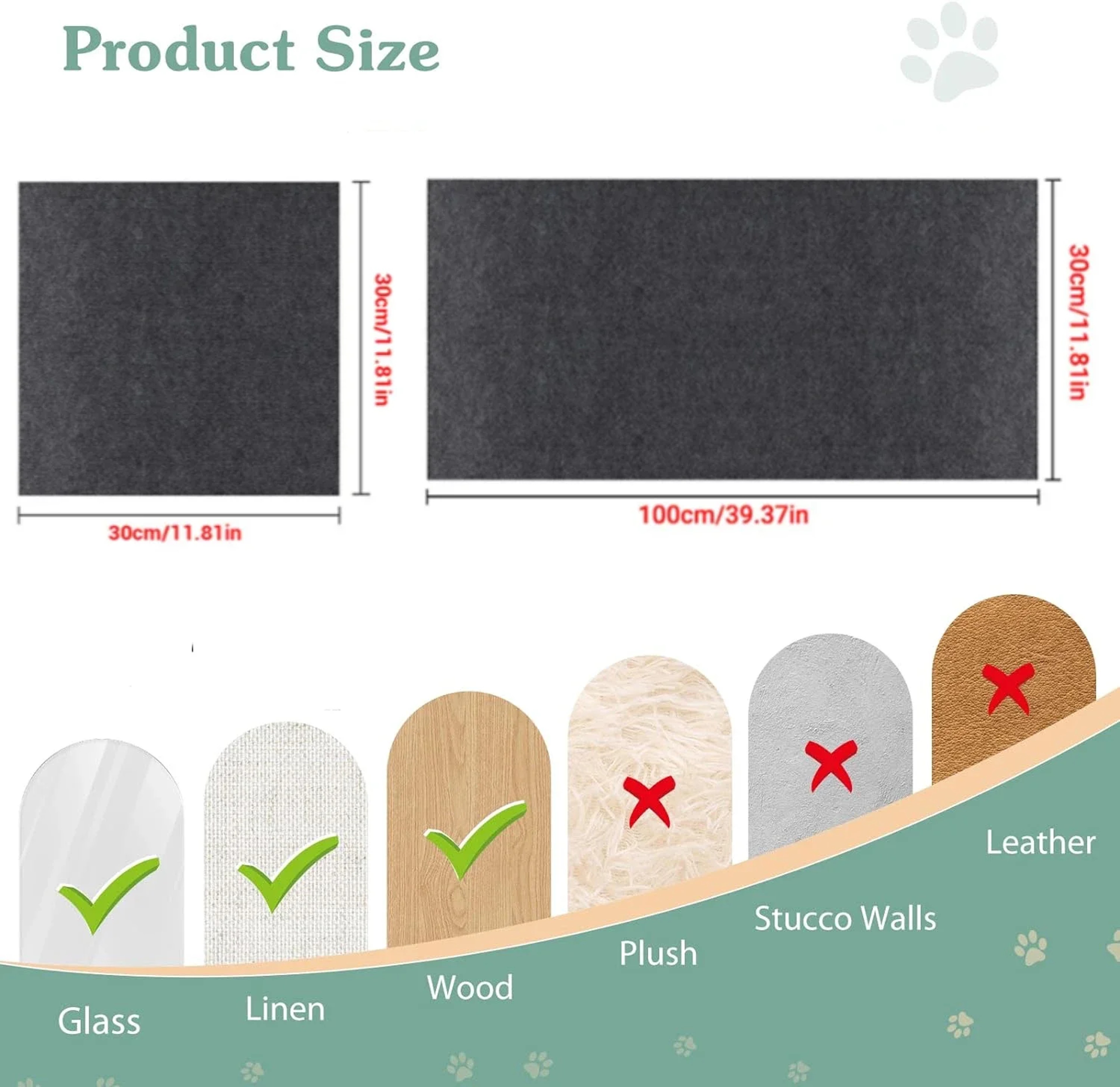 Cat Scratching Mat SelfAdhesive Trimmable Carpet For Sofa Furniture Protection 1