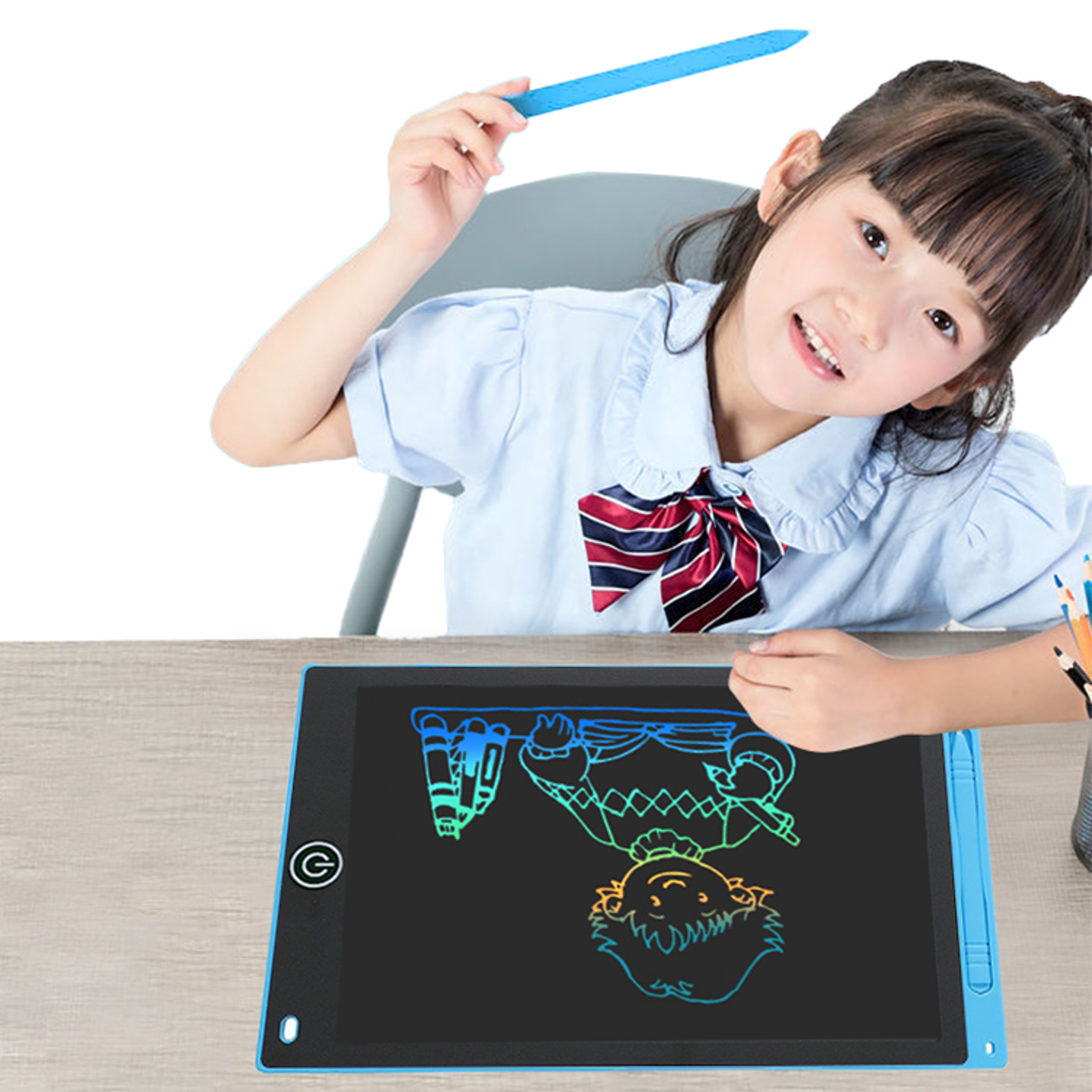 LCD Writing Tablet for Kids Reusable Drawing Board with Eye Protection, Instant Erase, and Lock Button Perfect – view 3