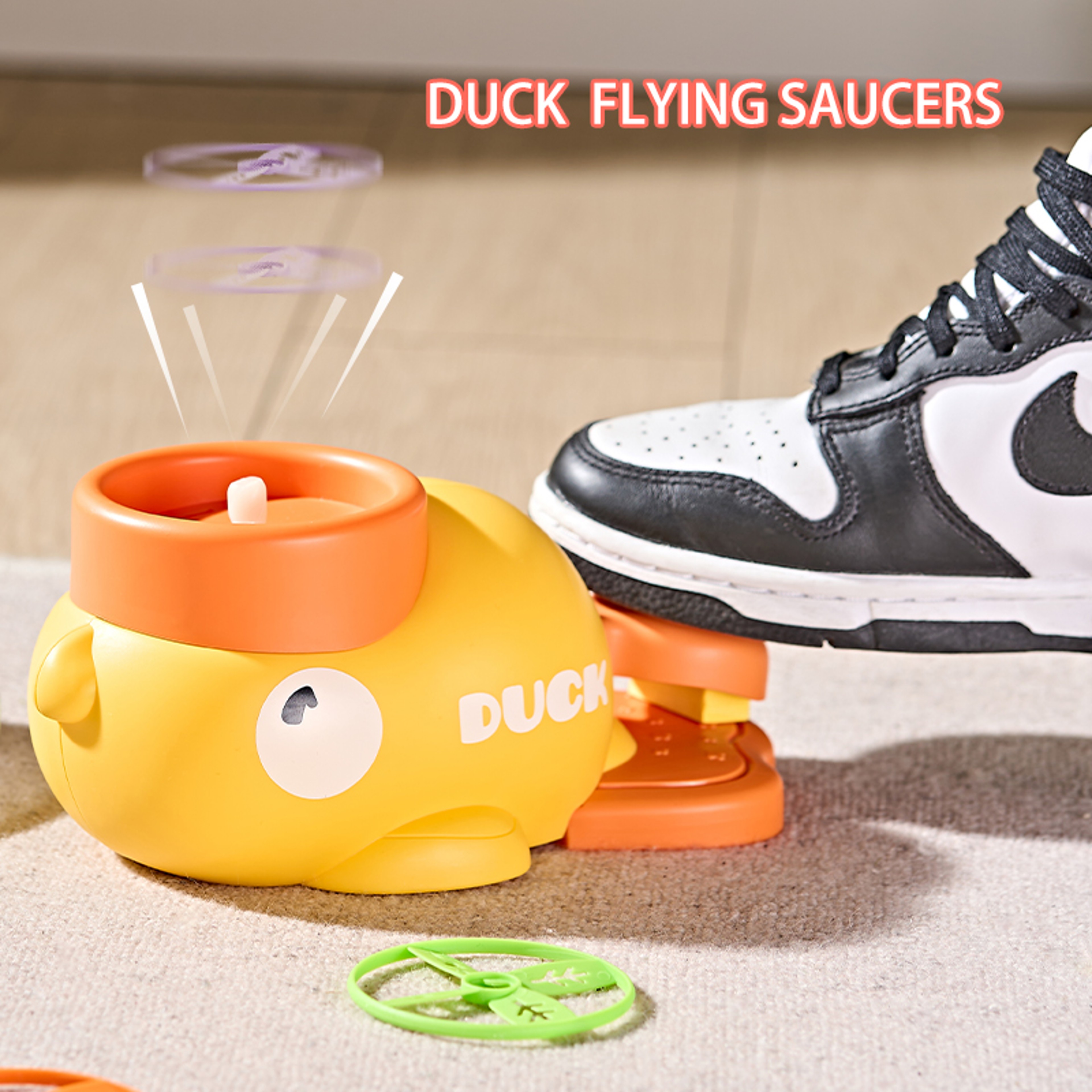 Flying Disc Rocket Launcher Outdoor Soaring Air Propeller Toy For Kids 4