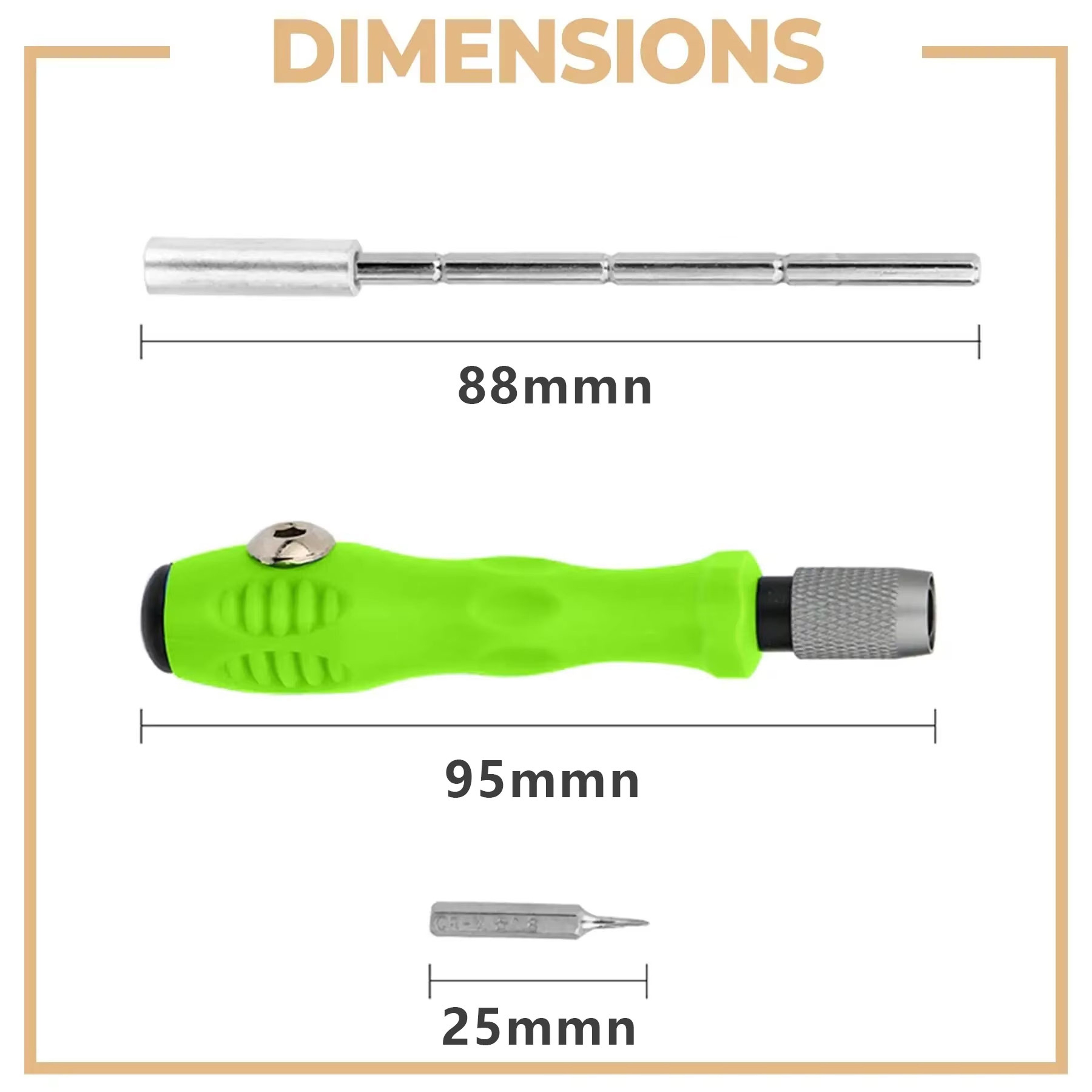 Magnetic Precision Screwdriver Set for Phones, Watches, and Glasses Repair Kit – view 6