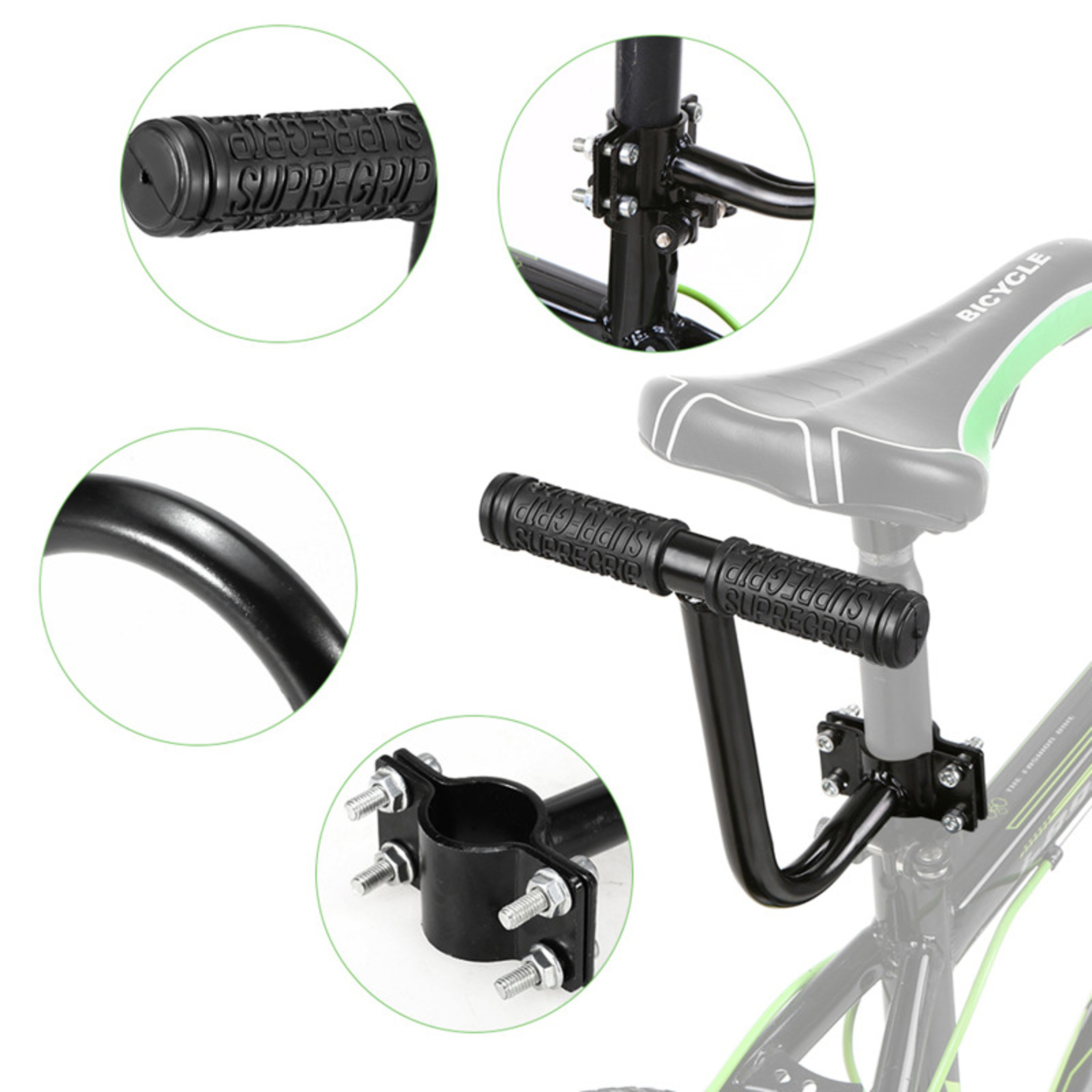 Comfortable Bicycle Back Seat With Back Rest For Kids WaterResistant PU Leather Cushion For Bicycle 2