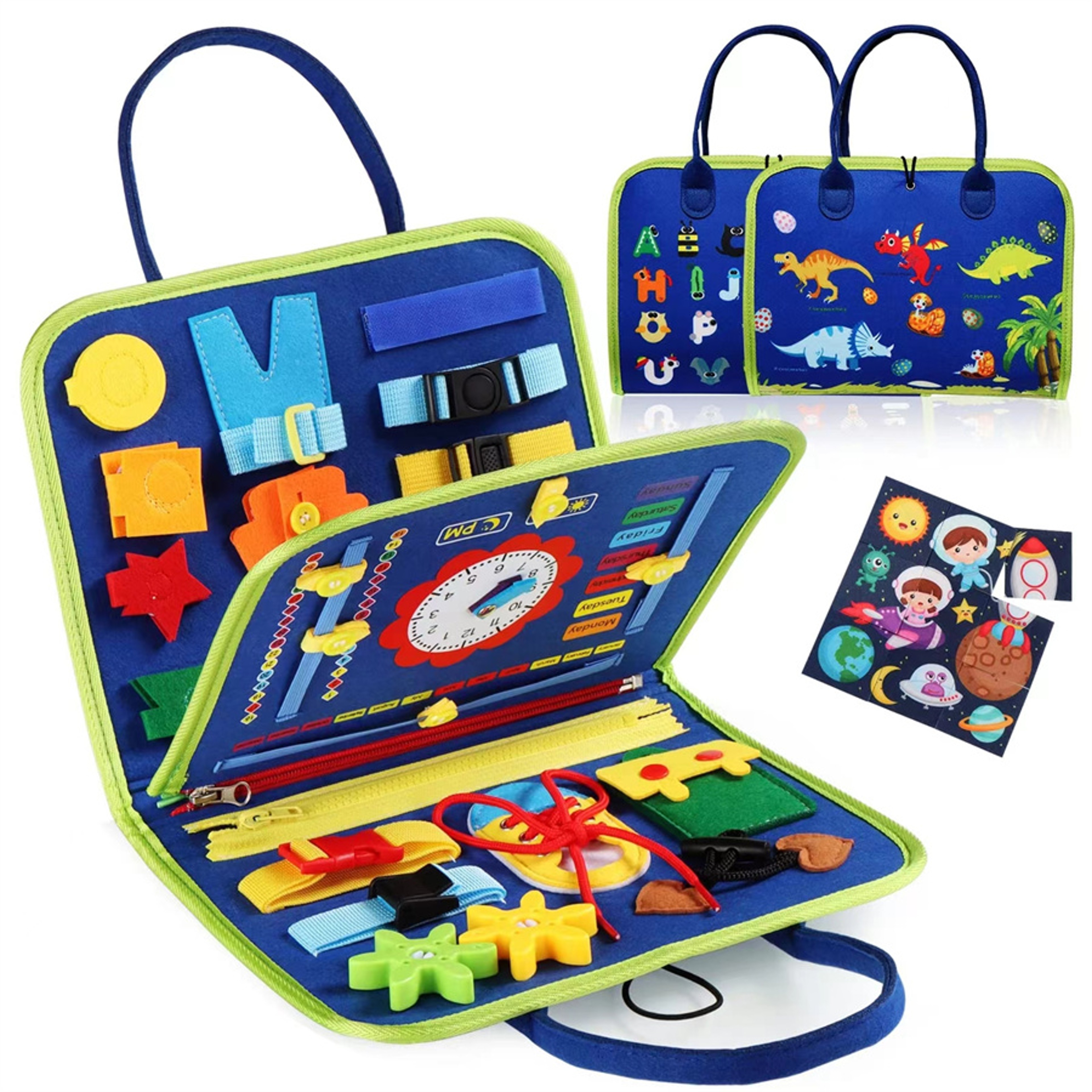 Montessori Busy Board for Toddlers Educational Sensory Toy for Fine Motor Skill Development – view 2