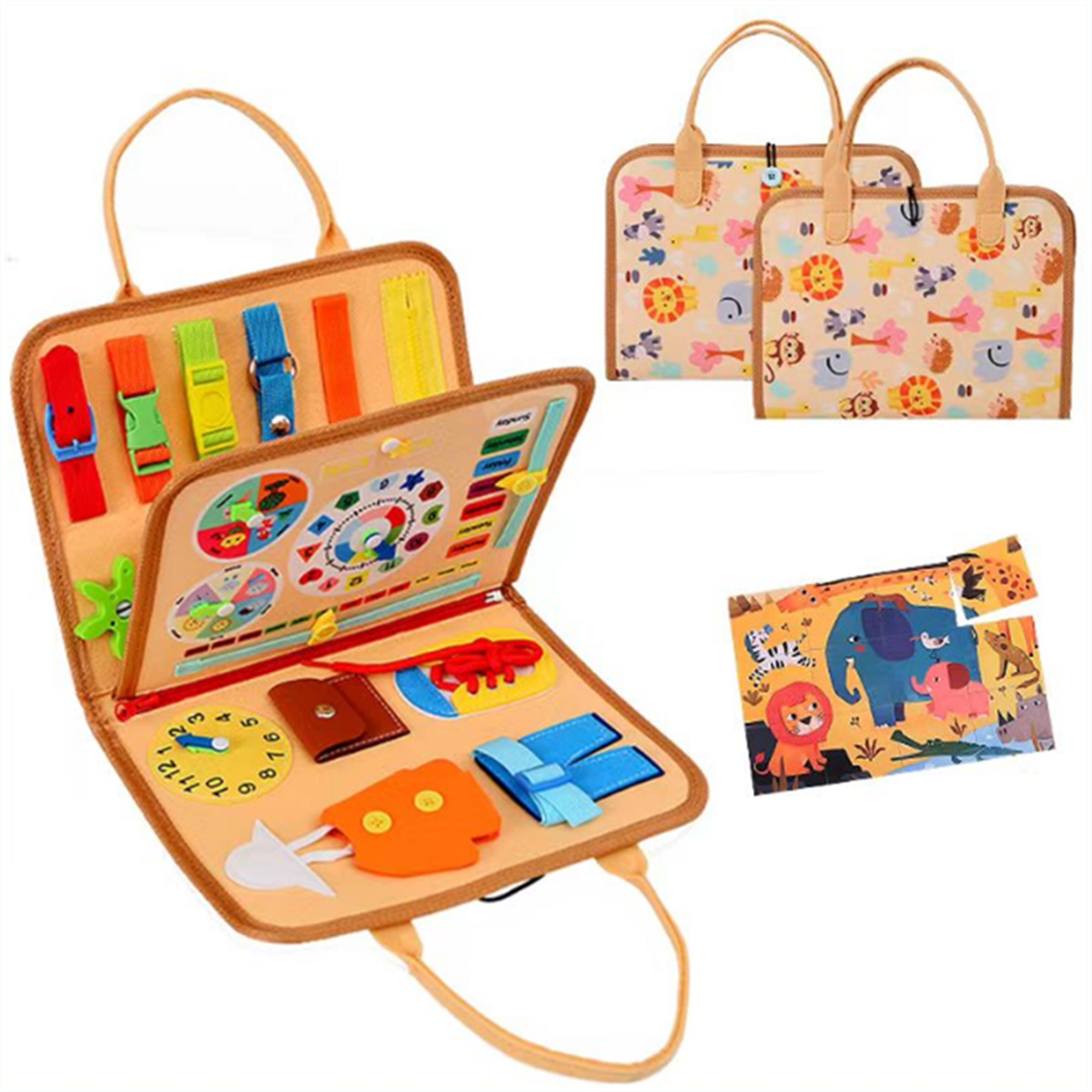 Montessori Busy Board for Toddlers Educational Sensory Toy for Fine Motor Skill Development – view 6