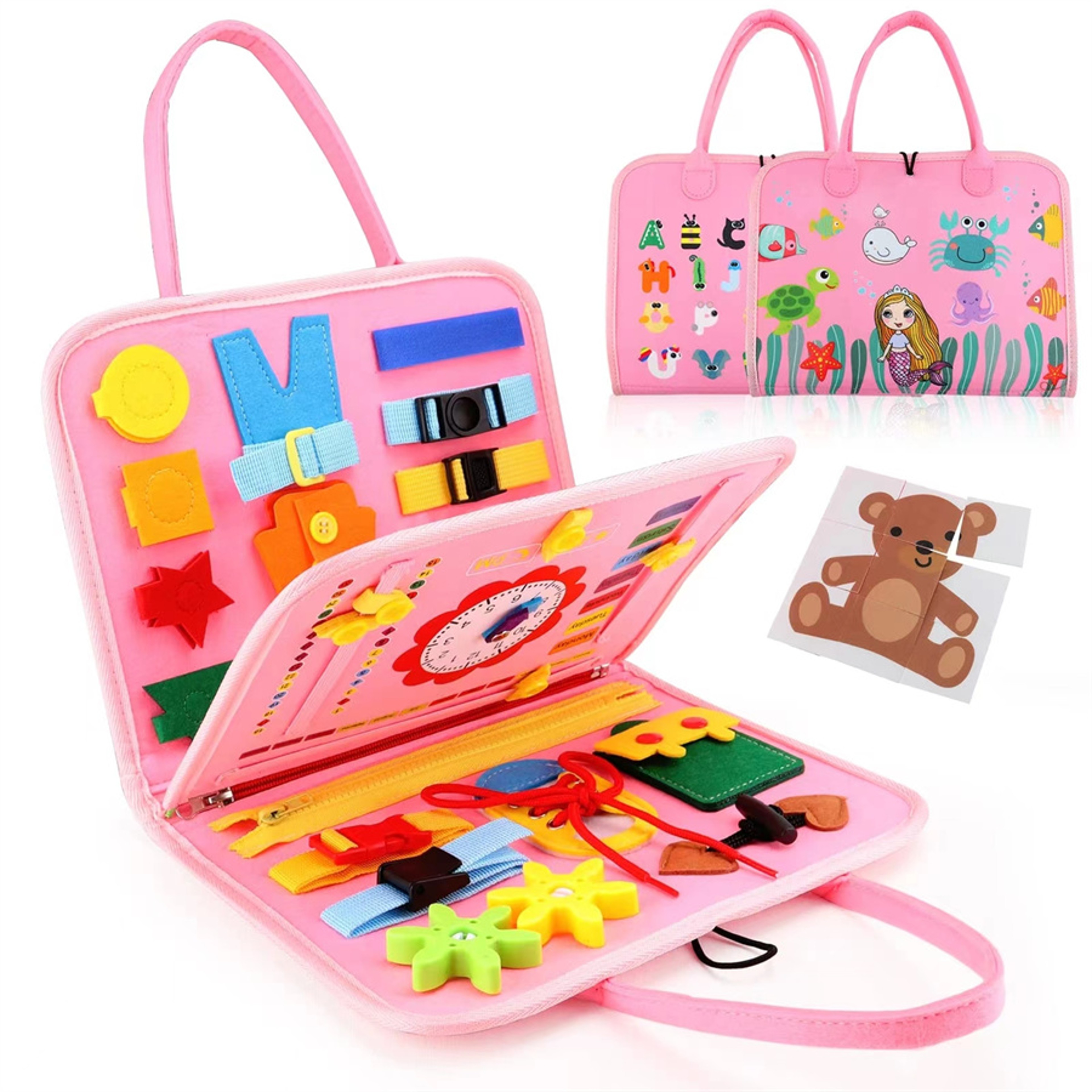 Montessori Busy Board for Toddlers Educational Sensory Toy for Fine Motor Skill Development – view 7