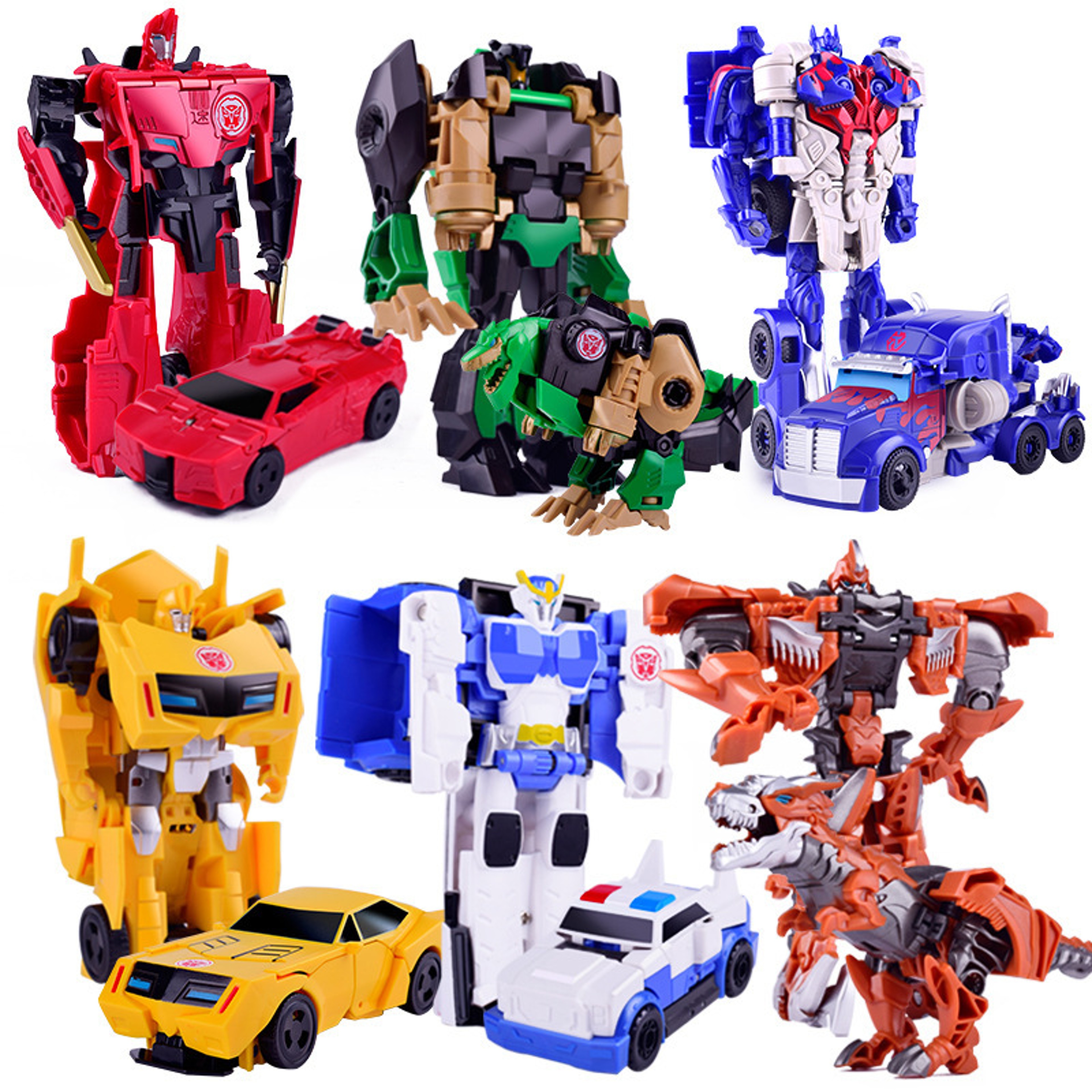 Transforming Robot Car Toy For Boys OneStep Deformation Fun Gift For Kids 2