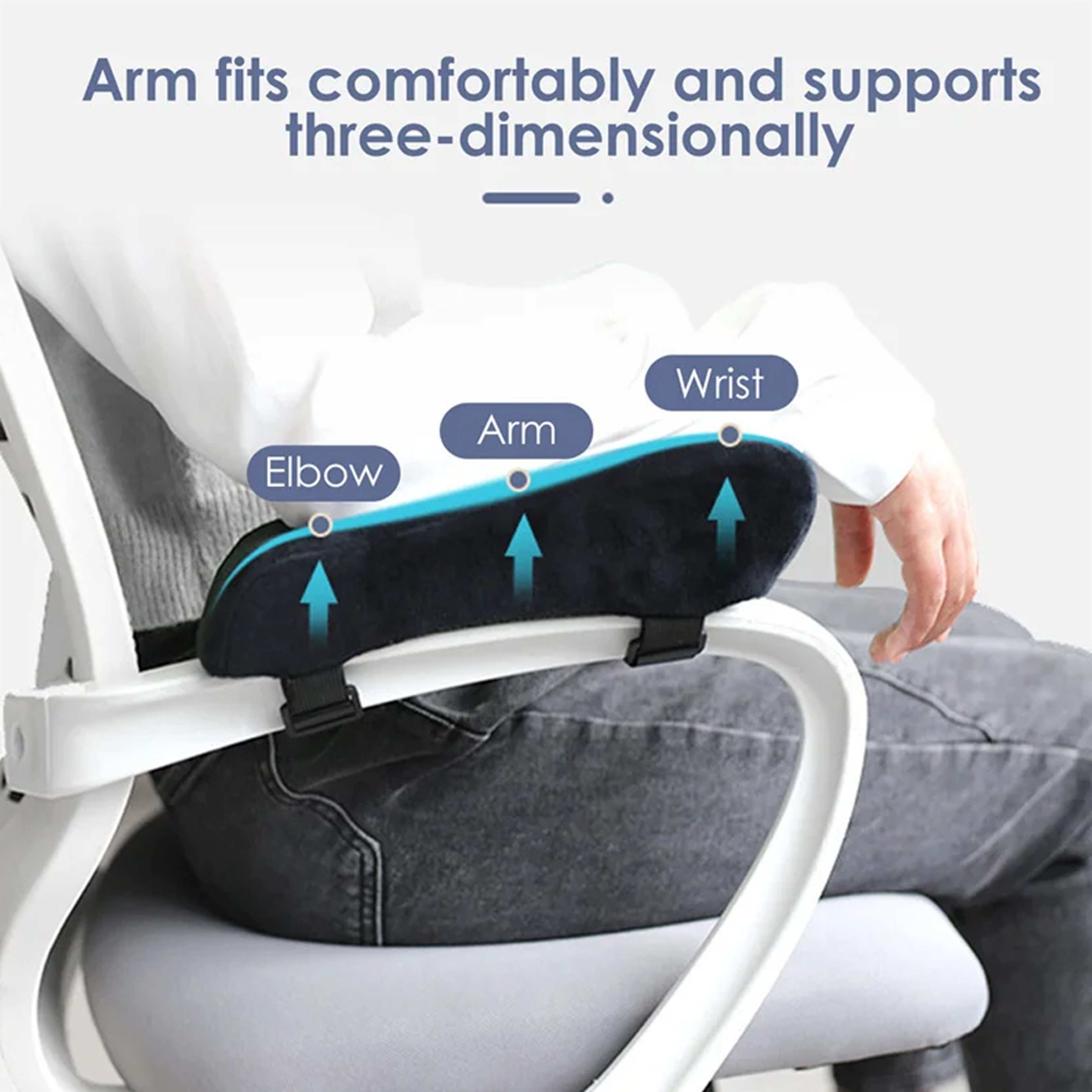 Memory Foam Armrest Pads For Office Gaming Chairs Comfortable Elbow Cushion For Home Office 4