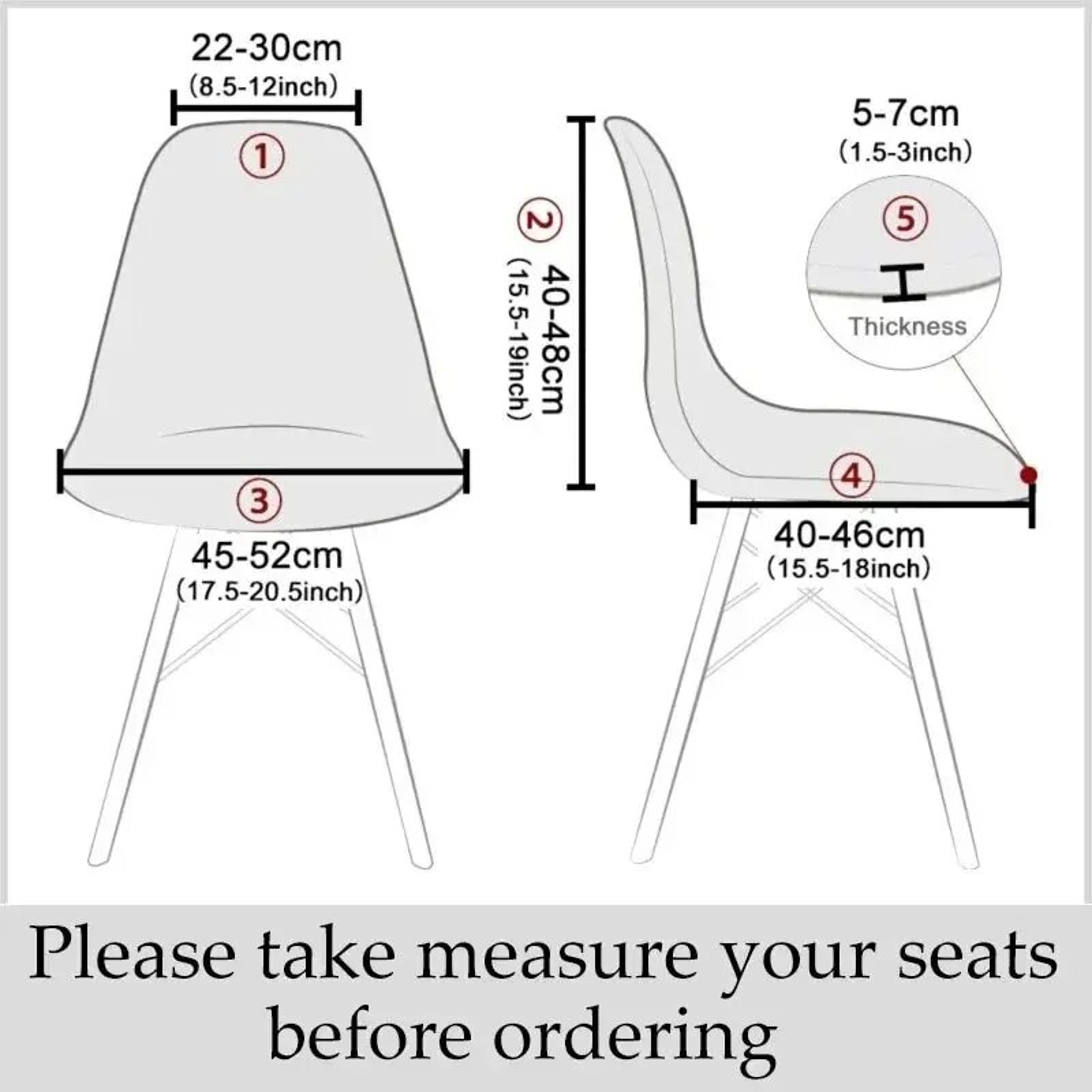 Velvet Stretch Armless Chair Cover Solid Color, Elastic Dining Seat Cover for Home, Hotel, Party, Banquet, Wedding – view 3