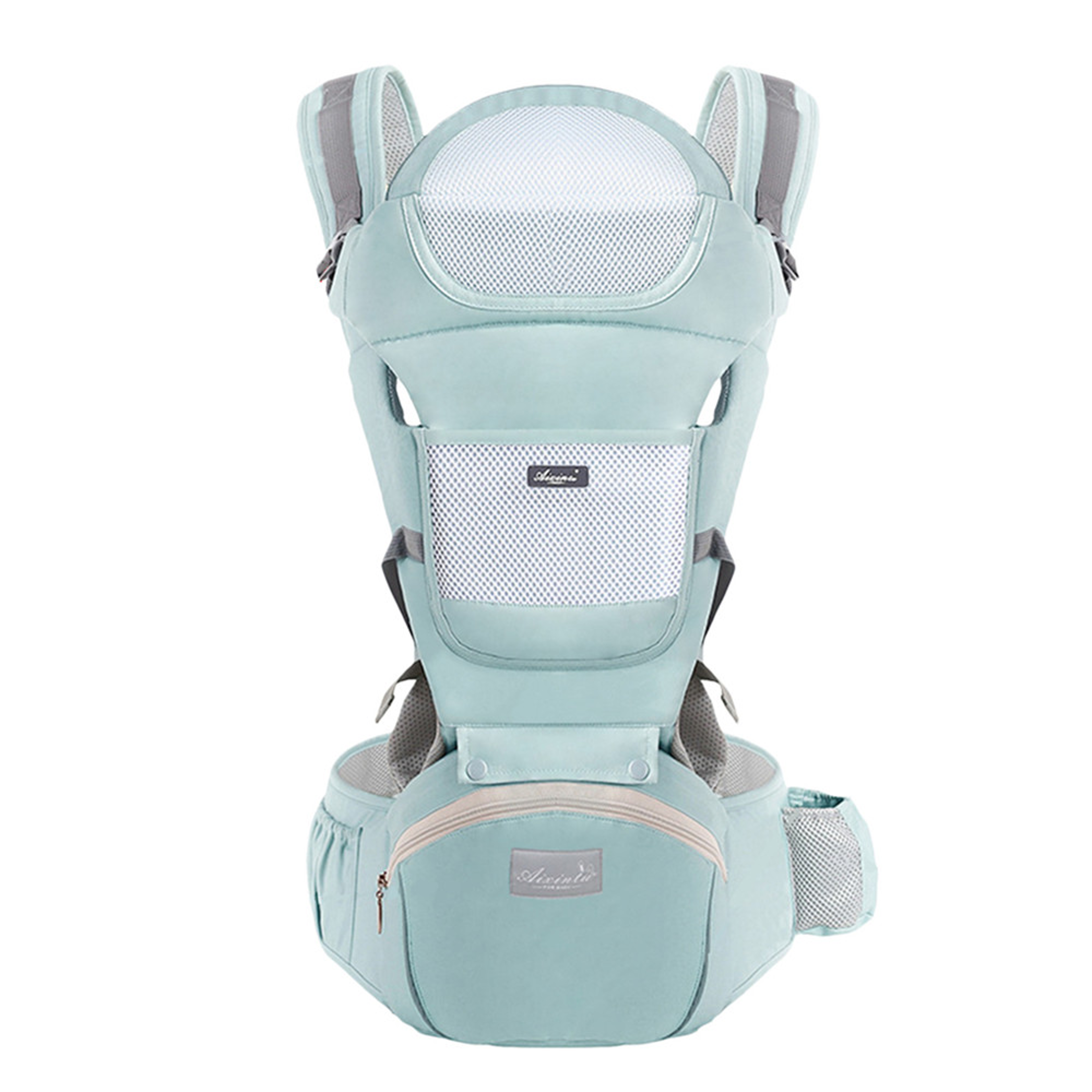 Infant Baby Hipseat Carrier, Ergonomic Baby Carrier Backpack, Front Facing Baby Wrap Sling Travel Backpack – view 8