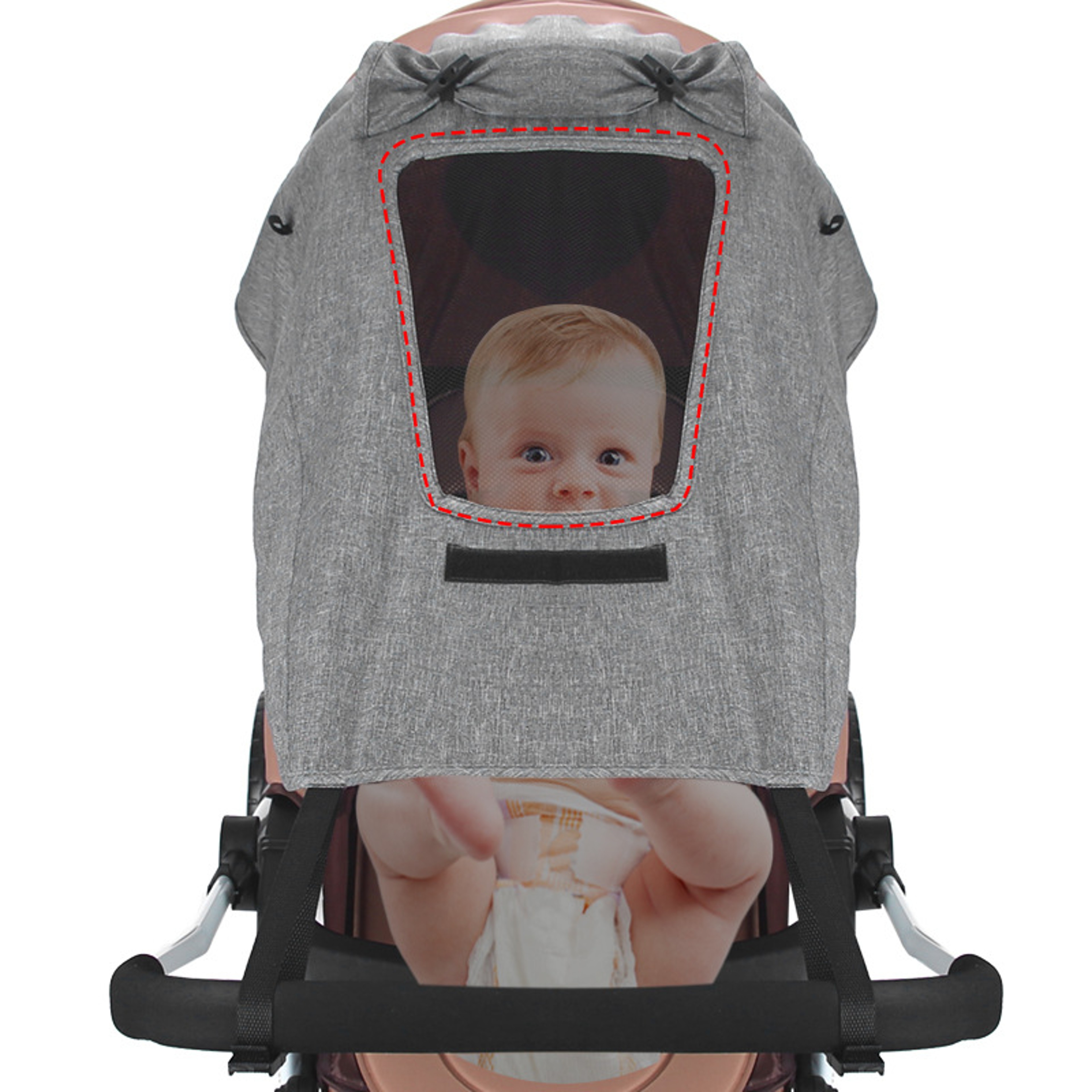 Newborn Buggy Sun Protection Baby Stroller Accessories Carriage SunShade 3