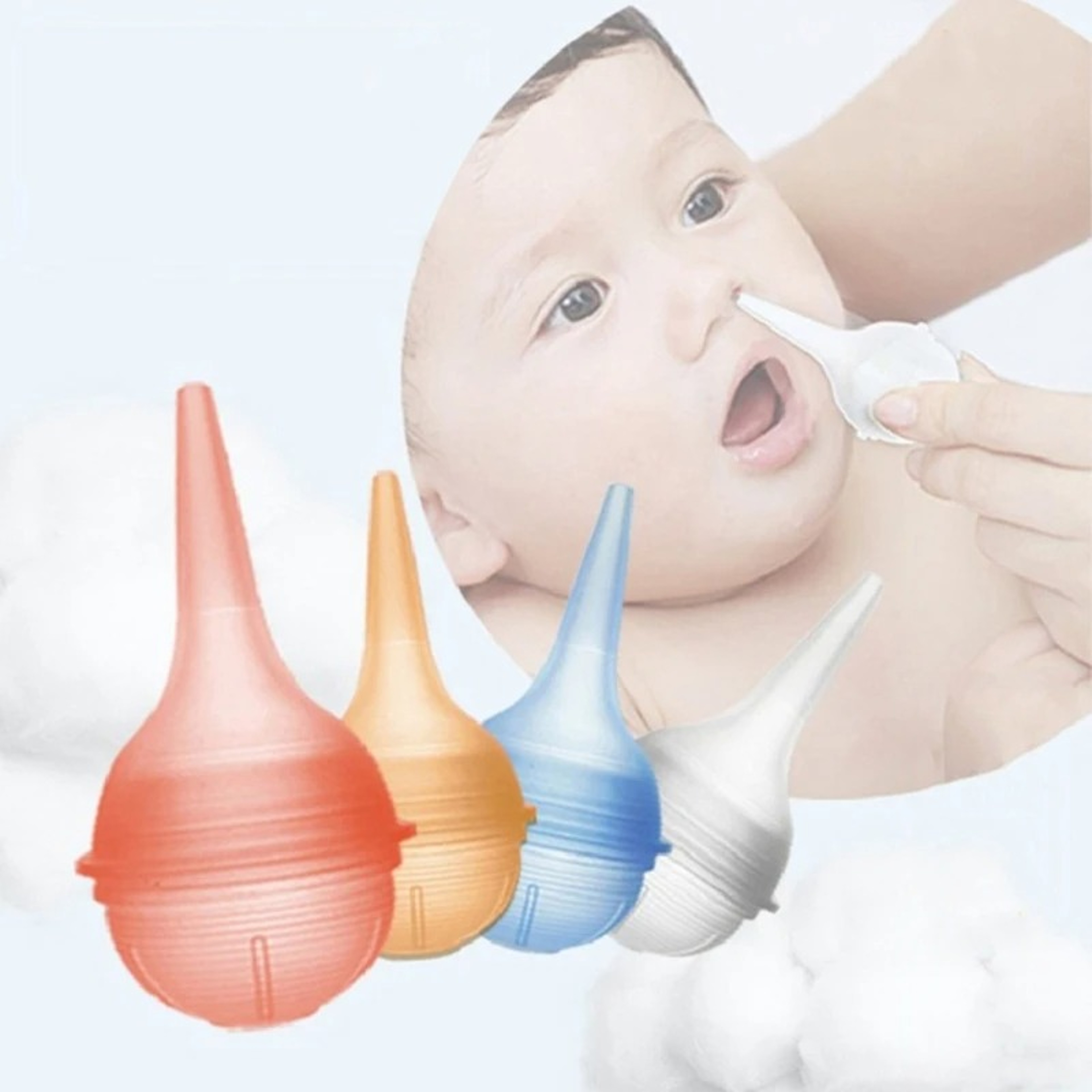 Nose Aspirator For Babies Baby Silicone Nasal Aspirator Kit Vacuum Suction With Soft Nozzle Cleaner 1