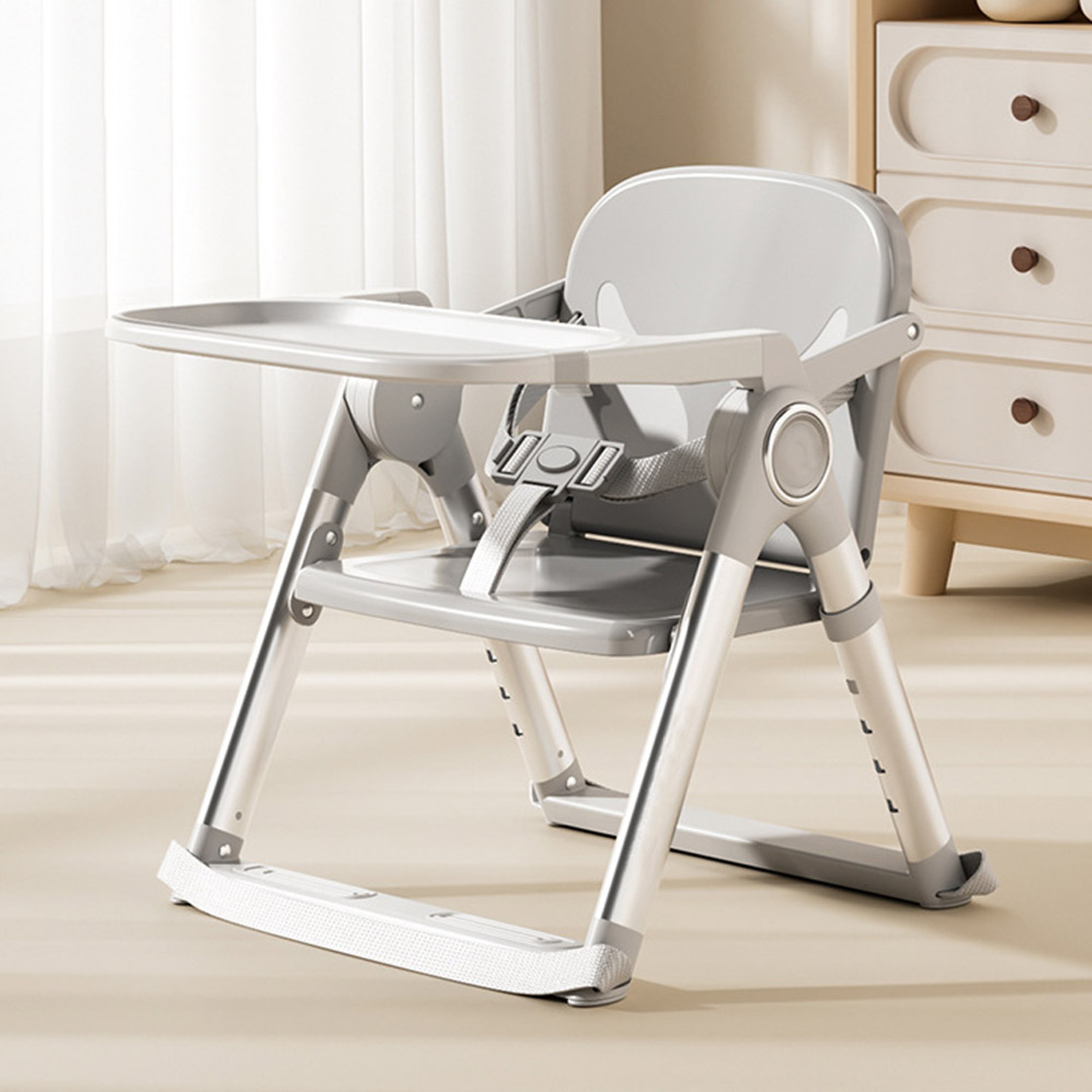 Portable Baby Feeding Seat Folding High Chair For Dining Toddler Booster Seat 0