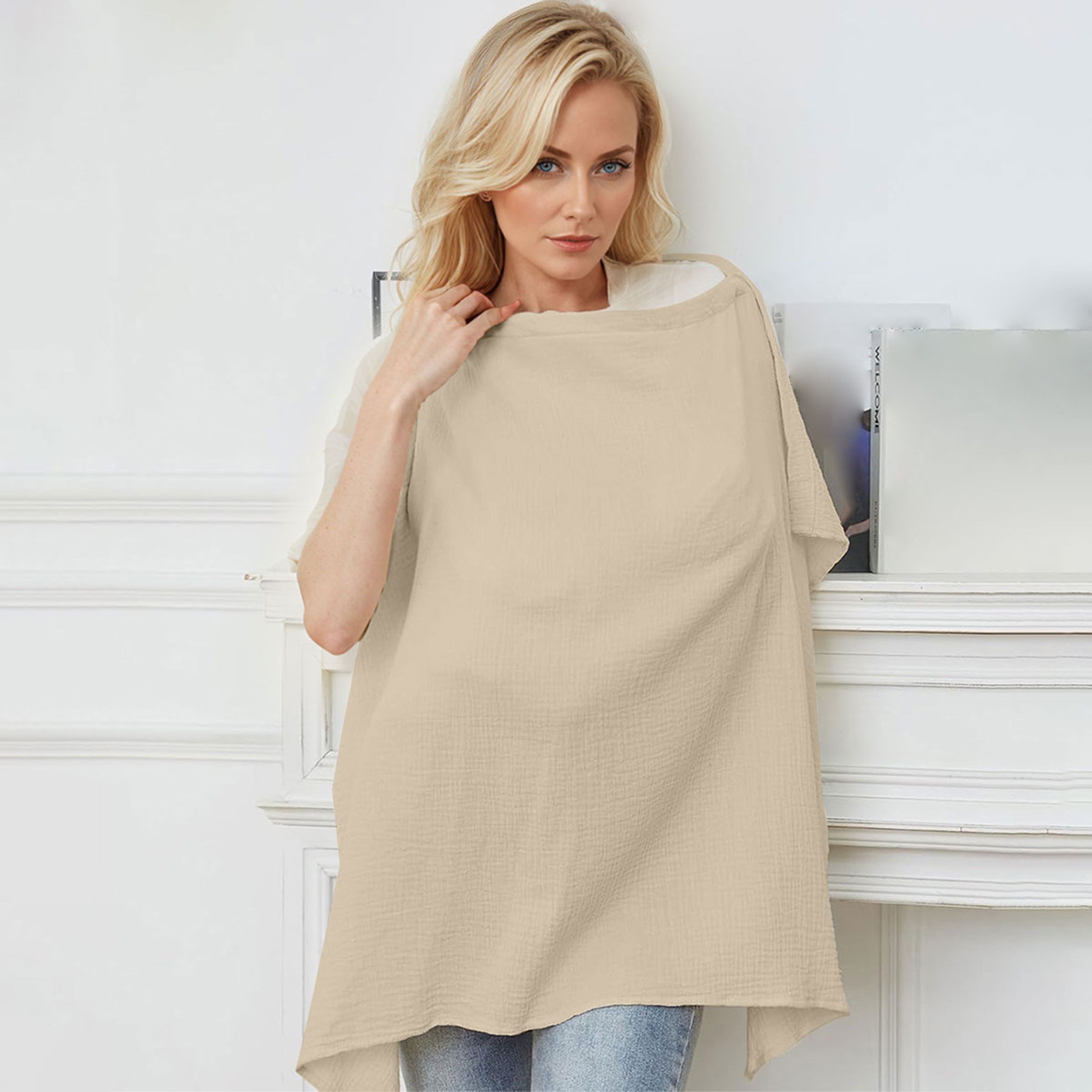 Sun Sham Shielding Cloth For Strollers Breastfeeding Towel Prevent Leakage 2