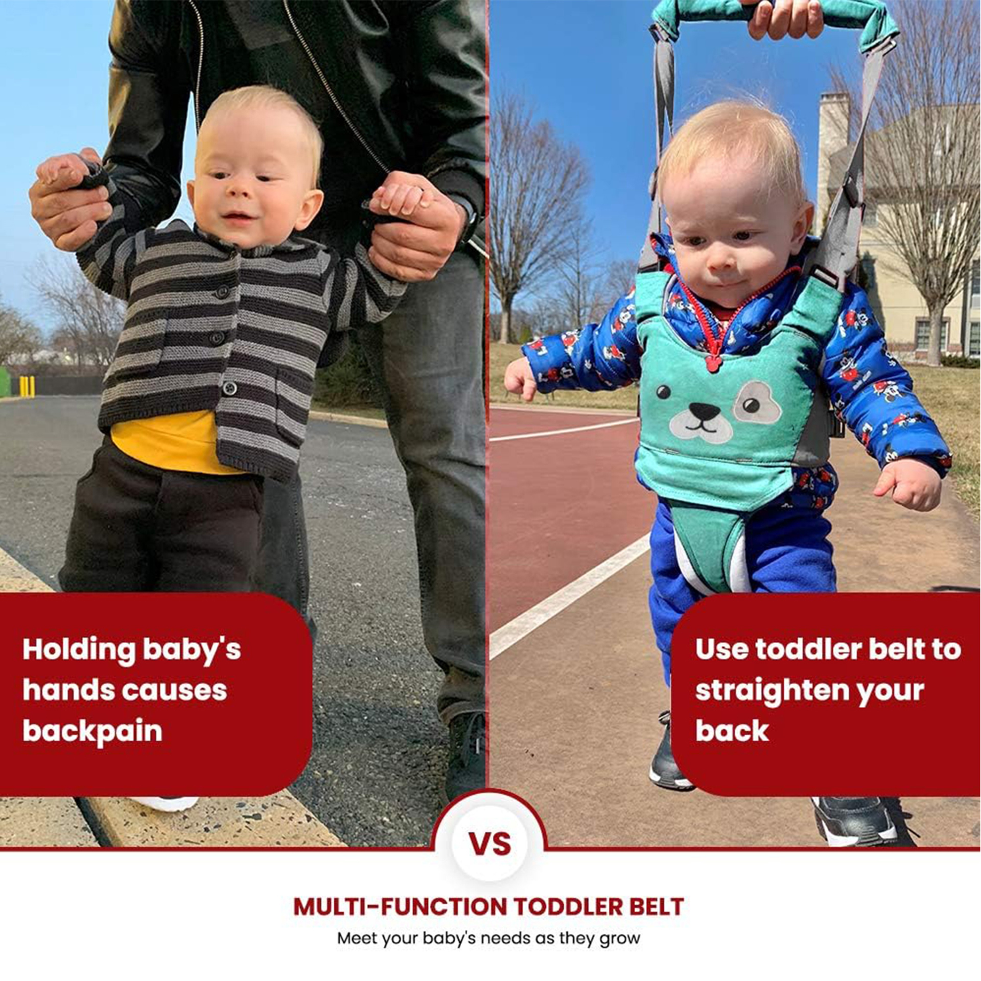Childrens Walking Assistance Baby Walking Belt Handheld Walking Helper 4