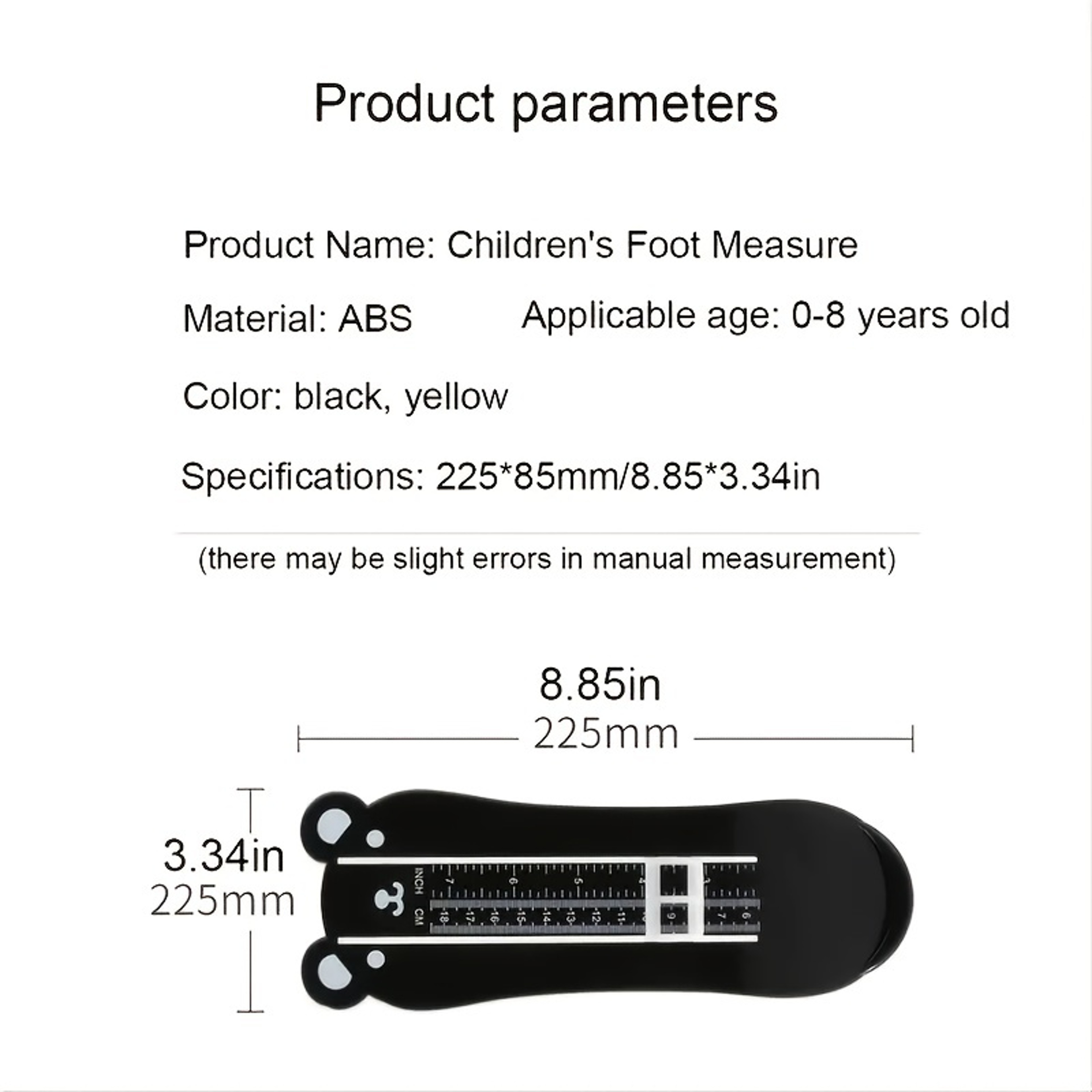 Toddler Shoes Size Measuring Ruler Foot Measurement Device For Kids Foot Length Measure Gauge For I 2