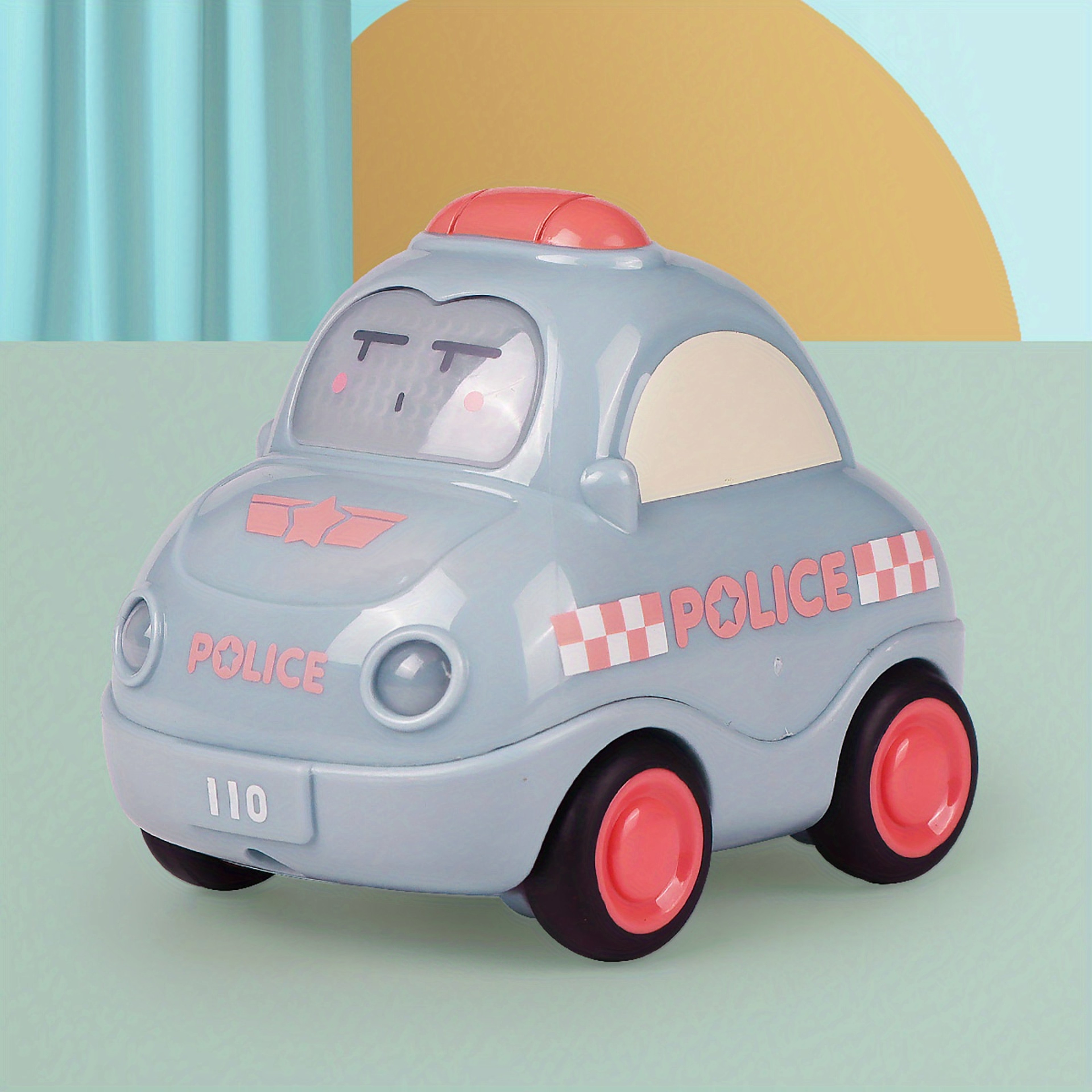 Pull Back Cars For Toddlers Police Car Ambulance Fire Truck Taxi With Lights And Sound 6
