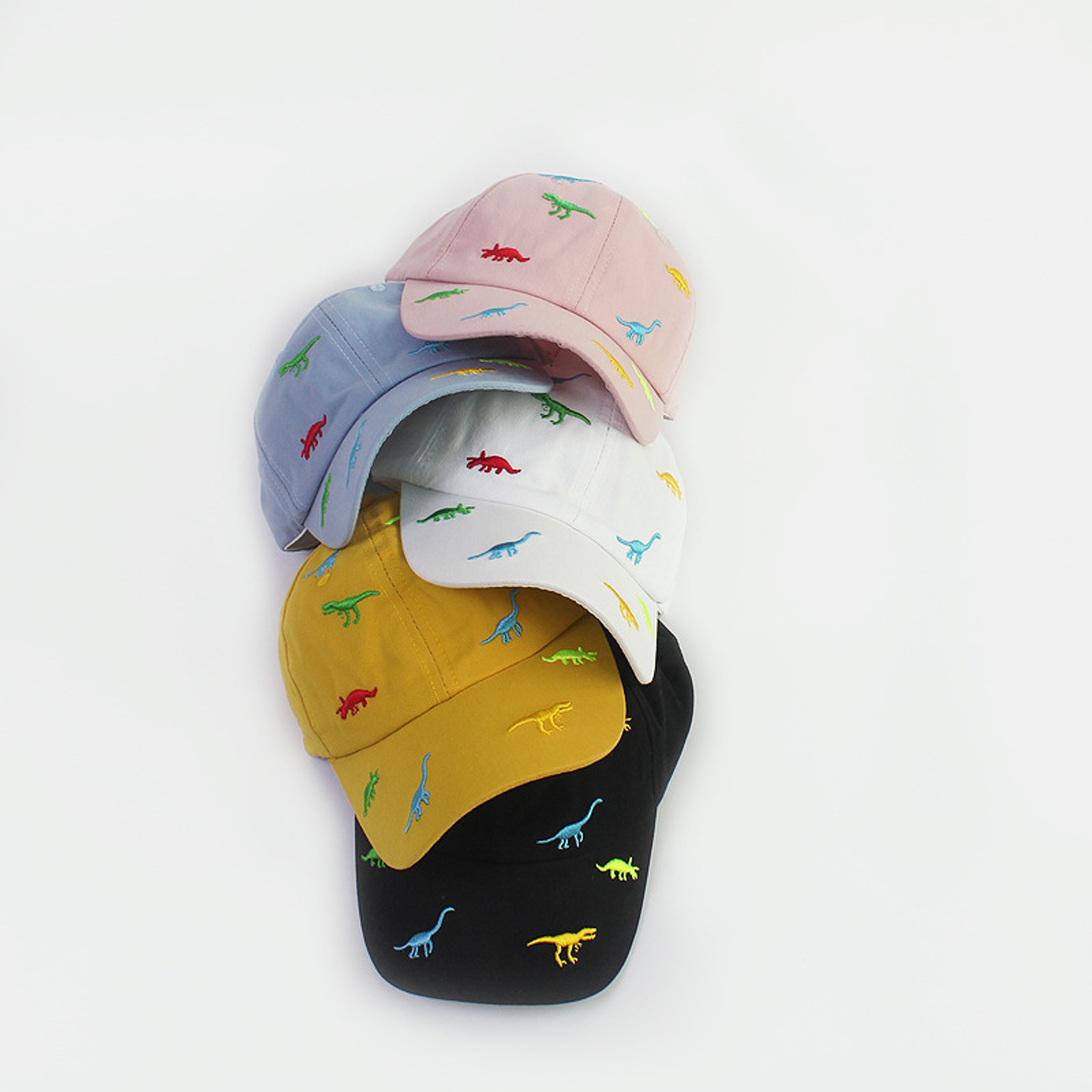 Summer Kids Baseball Cap Cartoon Dinosaur Embroidery Baby Cap Outdoor Adjustable Infant Boy Girls S 0