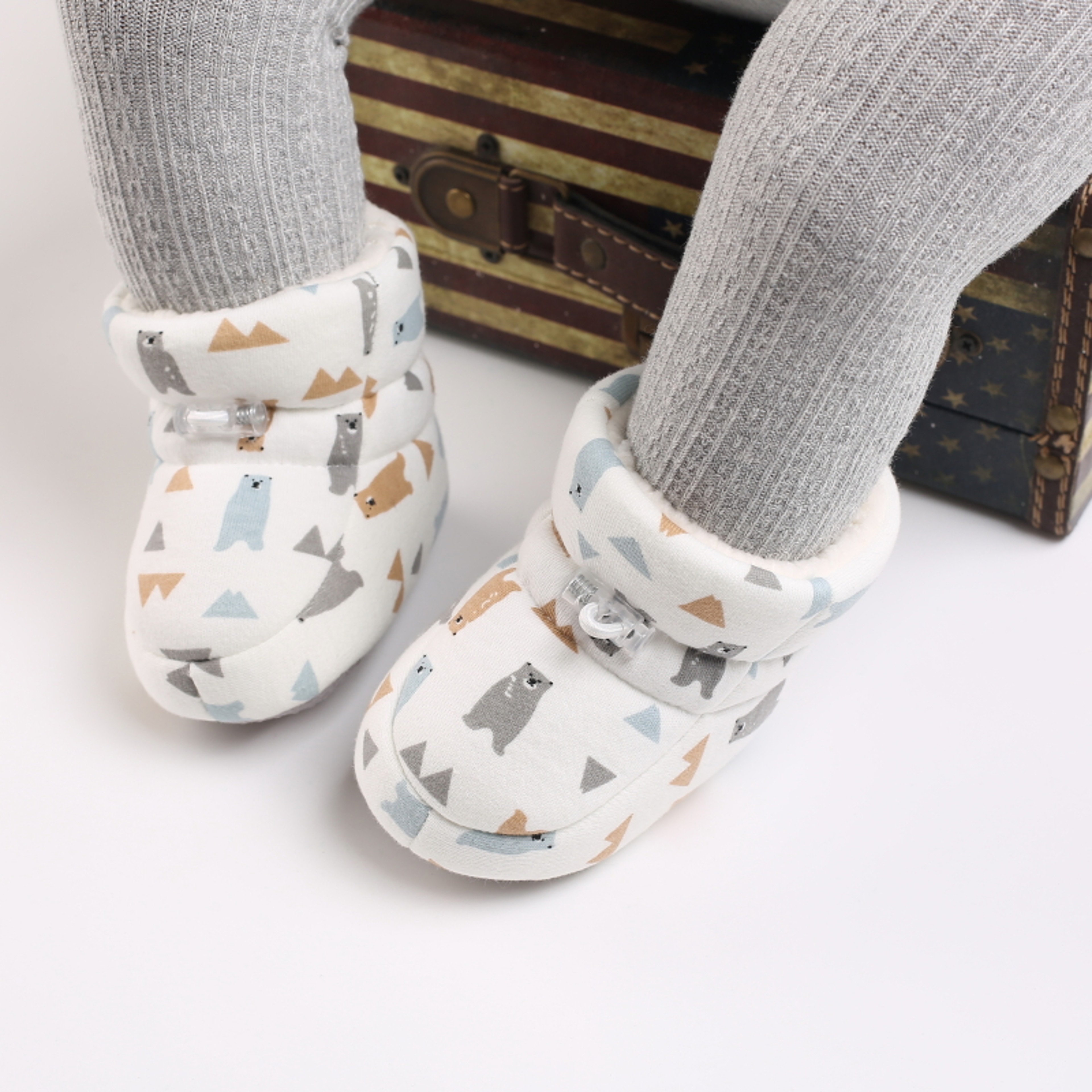 Cartoon Winter Baby Boots AntiSlip Toddler Shoes Cute Walking Booties 4