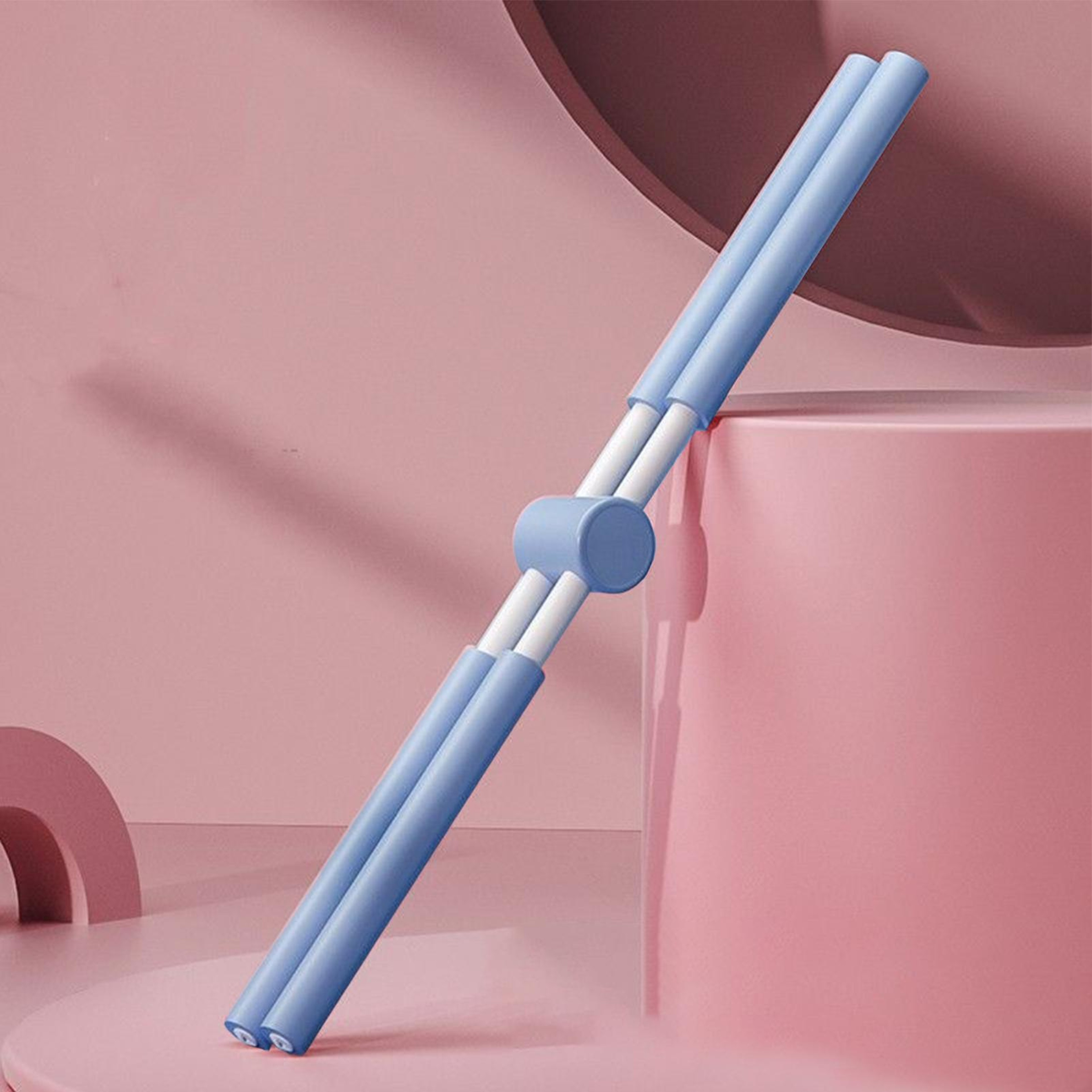 Fitness standing posture training buckle body shape stick, Yoga posture correction stick, Telescopic Pilates posture cor – view 3